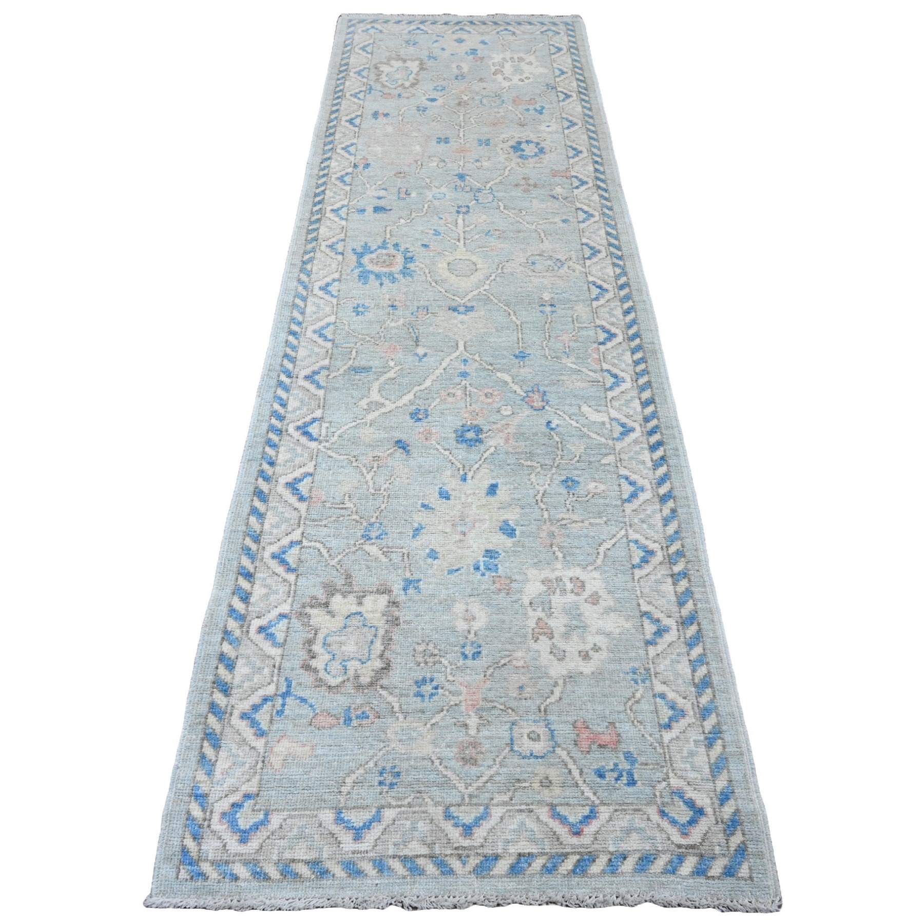 Oushak-And-Peshawar-Hand-Knotted-Rug-102385