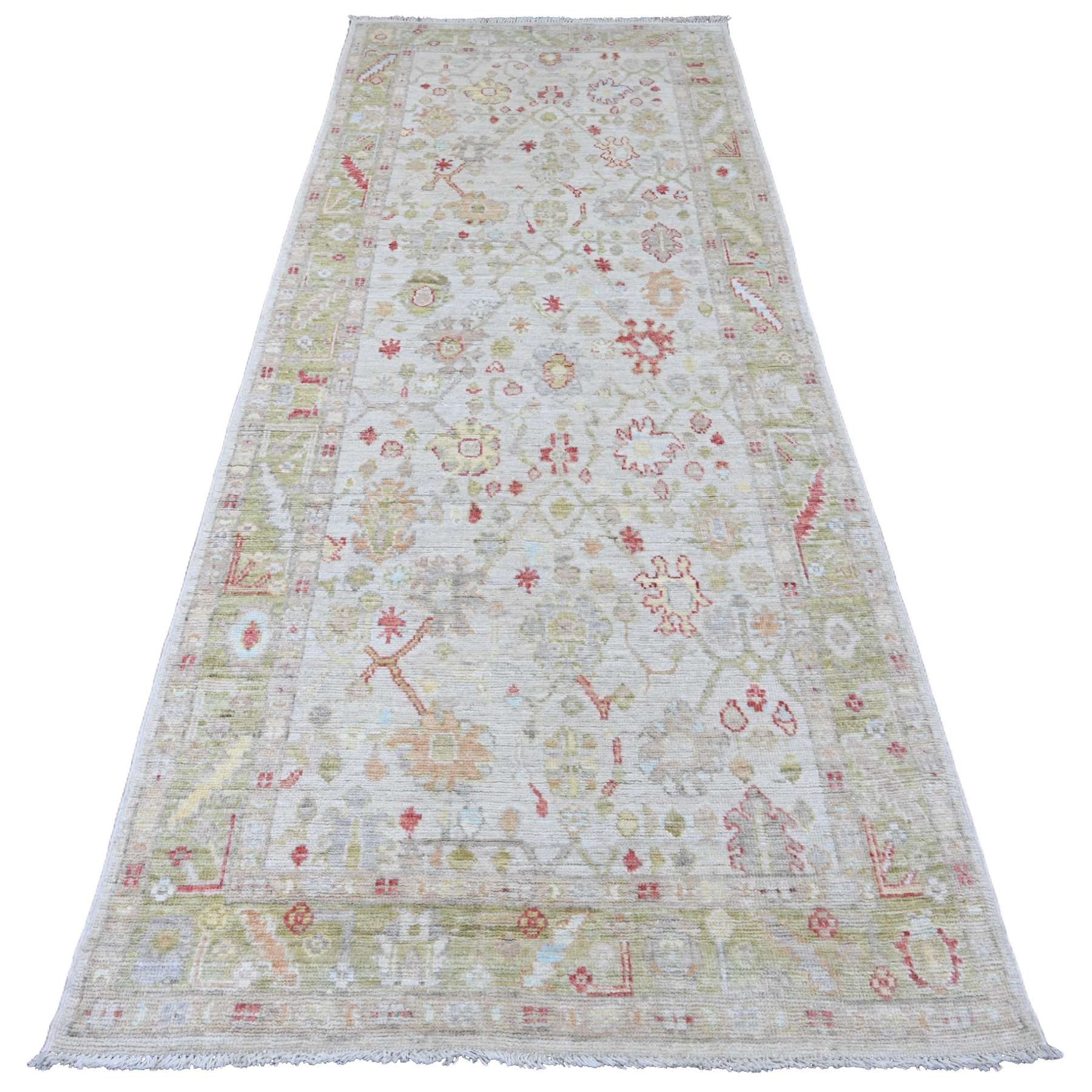 Oushak-And-Peshawar-Hand-Knotted-Rug-102430