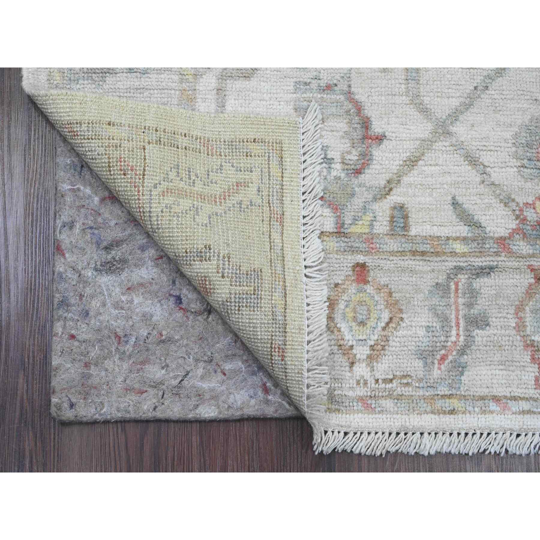 Oushak-And-Peshawar-Hand-Knotted-Rug-102435