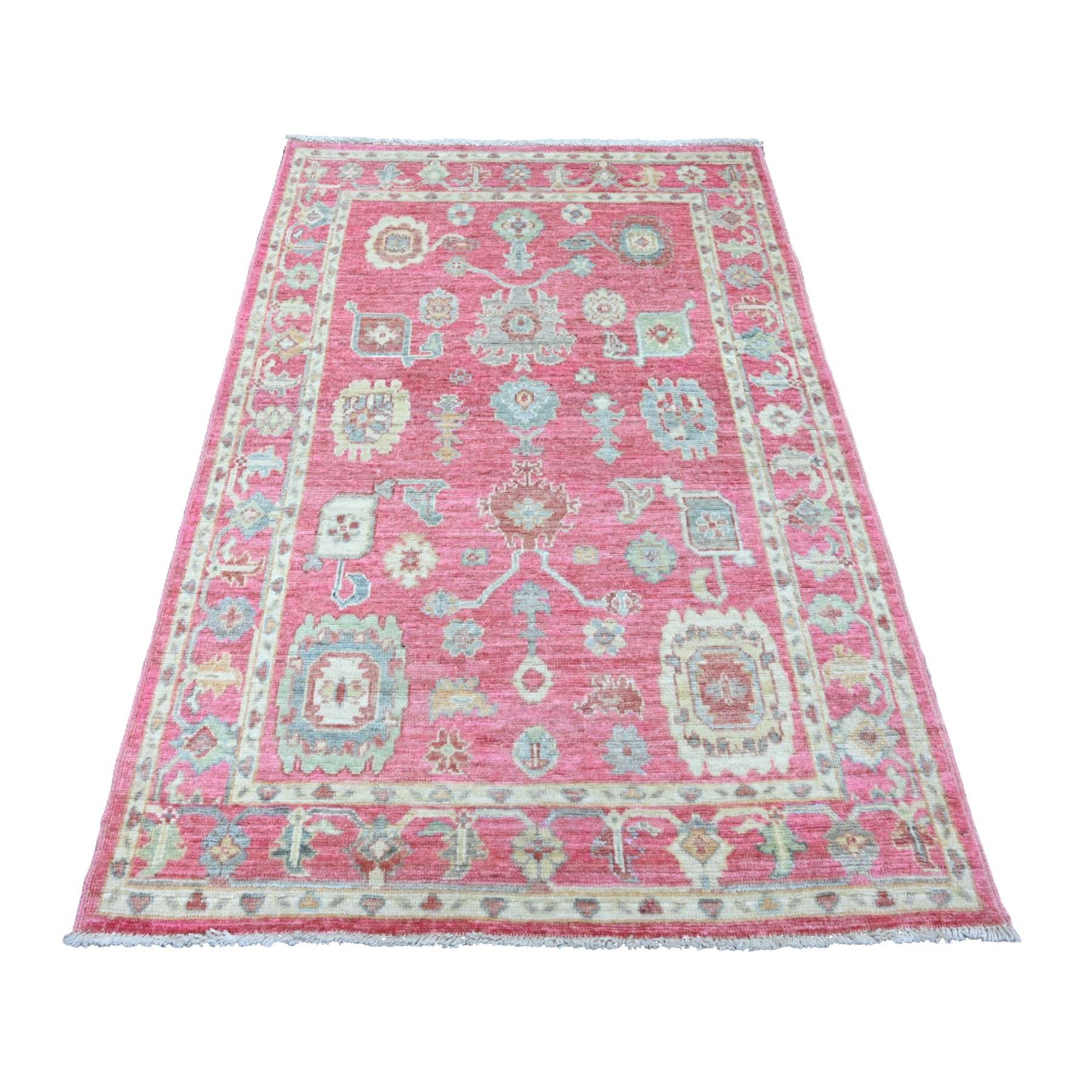 Oushak-And-Peshawar-Hand-Knotted-Rug-102440