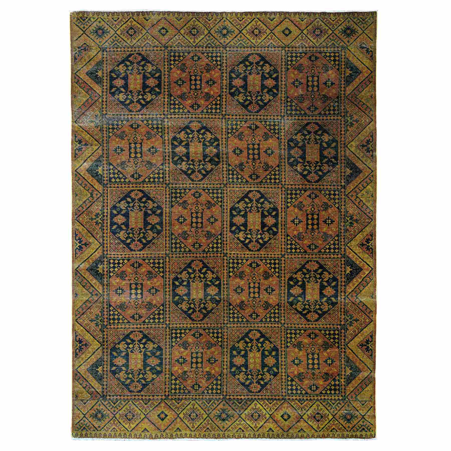 Vintage-Hand-Knotted-Rug-101870