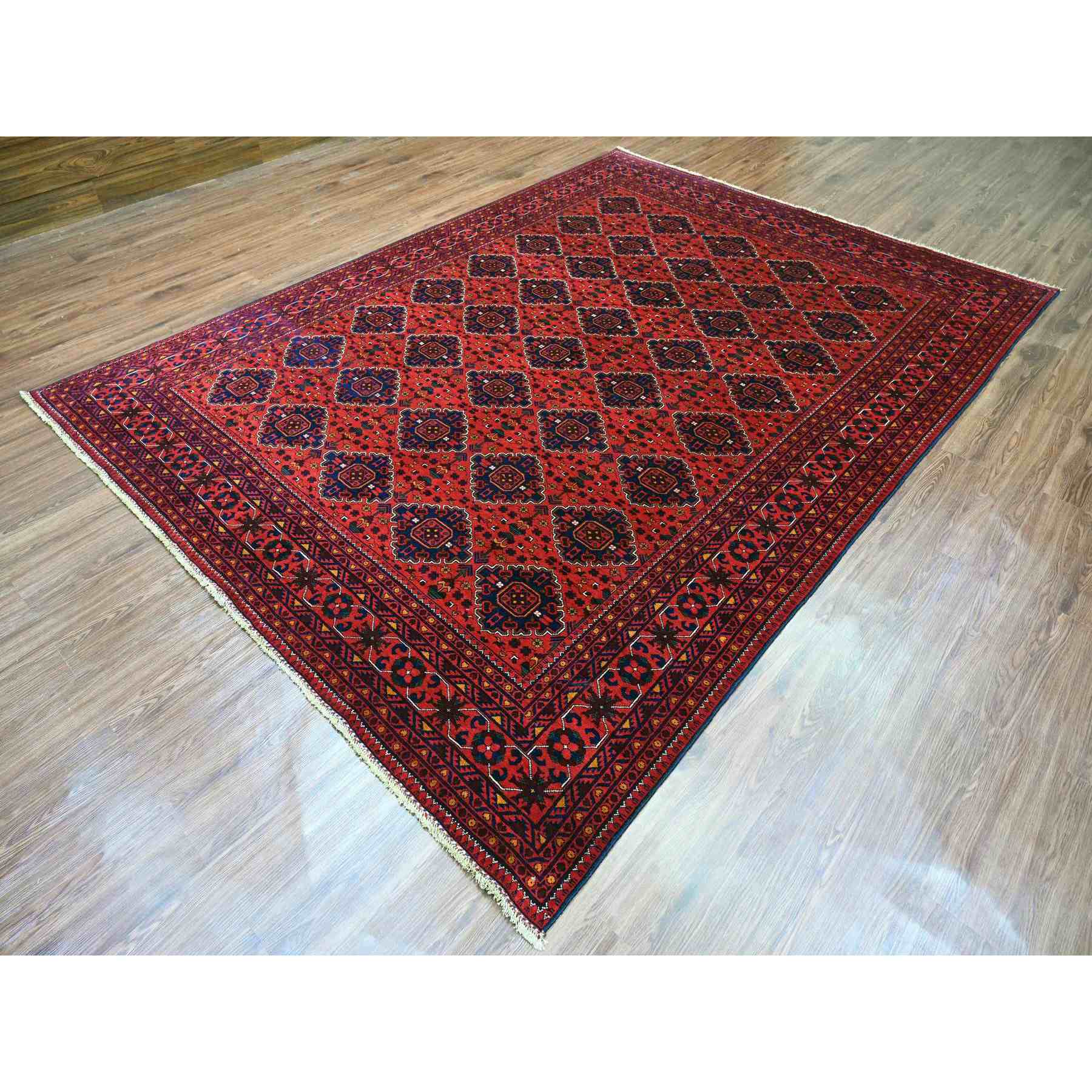 Tribal-Geometric-Hand-Knotted-Rug-100000