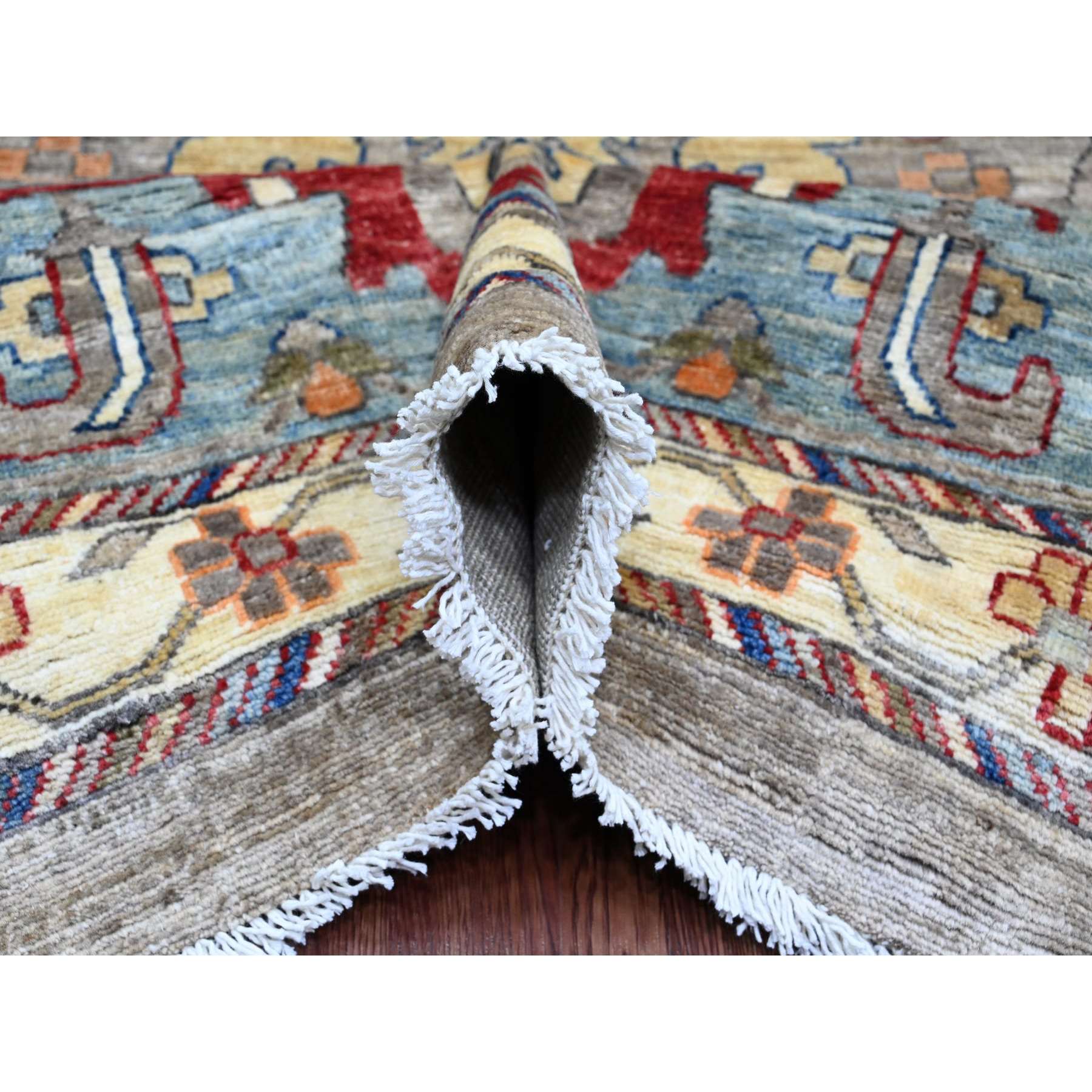 Tribal-Geometric-Hand-Knotted-Rug-100010