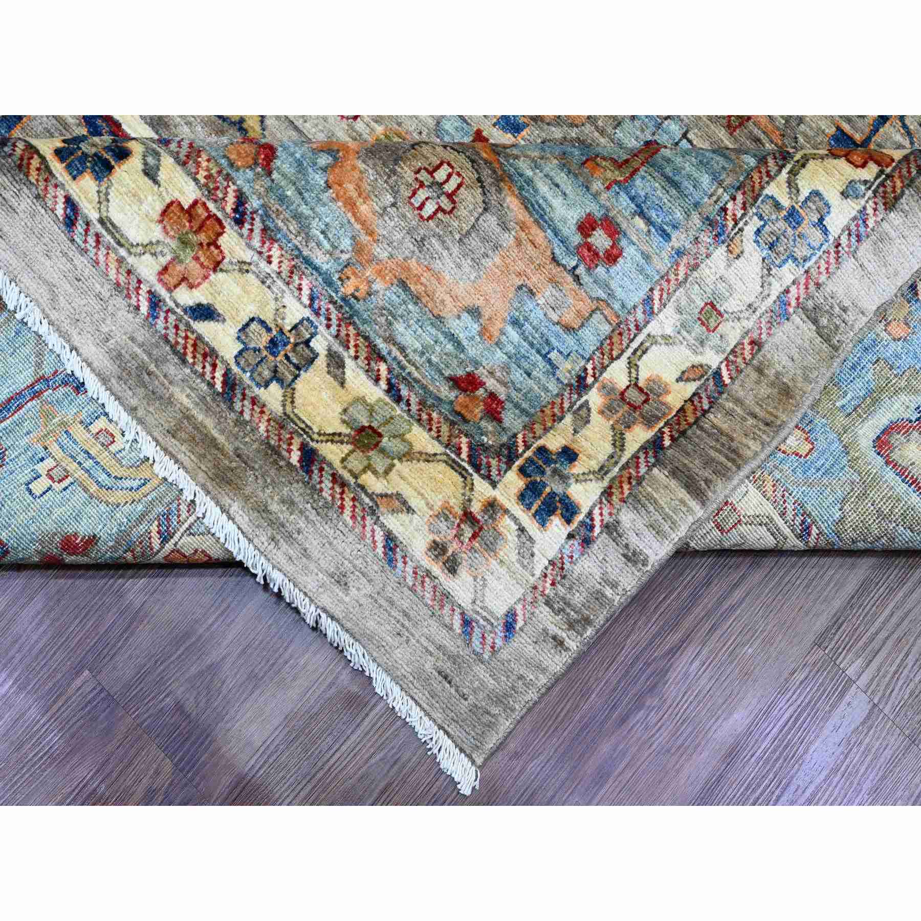 Tribal-Geometric-Hand-Knotted-Rug-100010