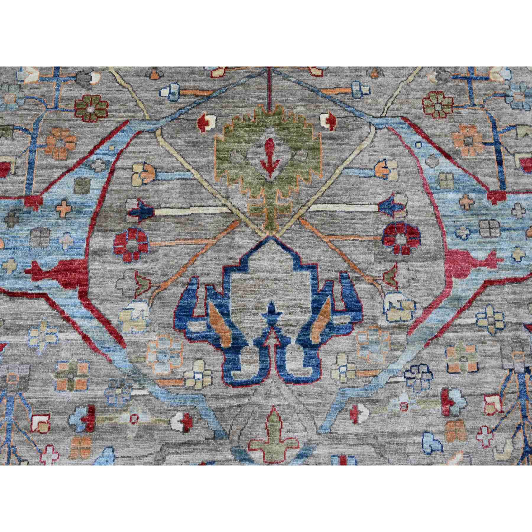 Tribal-Geometric-Hand-Knotted-Rug-100010