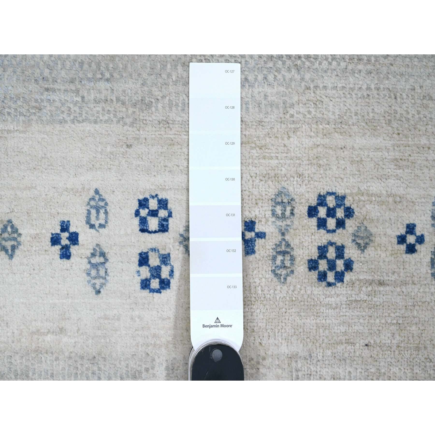 Tribal-Geometric-Hand-Knotted-Rug-100100