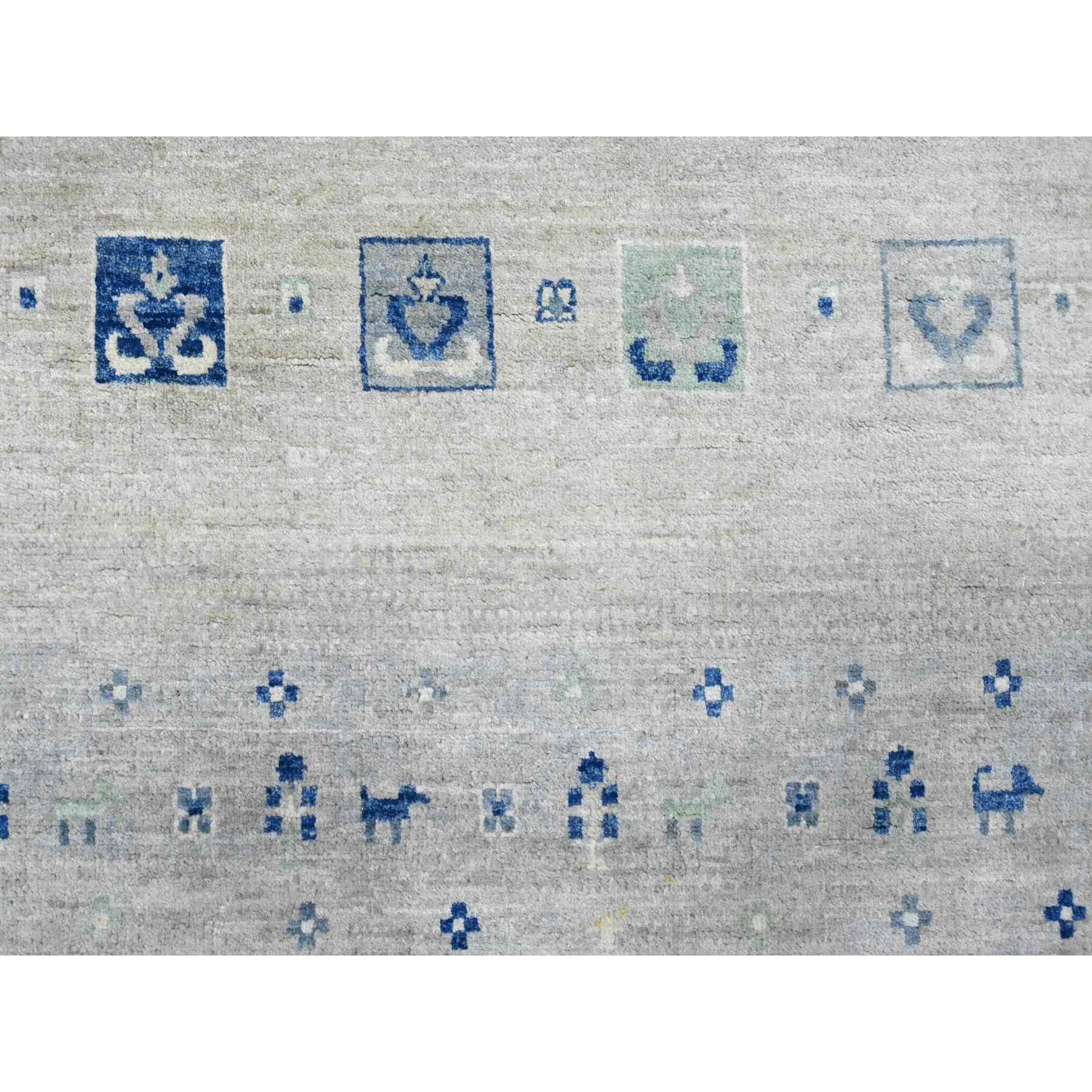 Tribal-Geometric-Hand-Knotted-Rug-100100