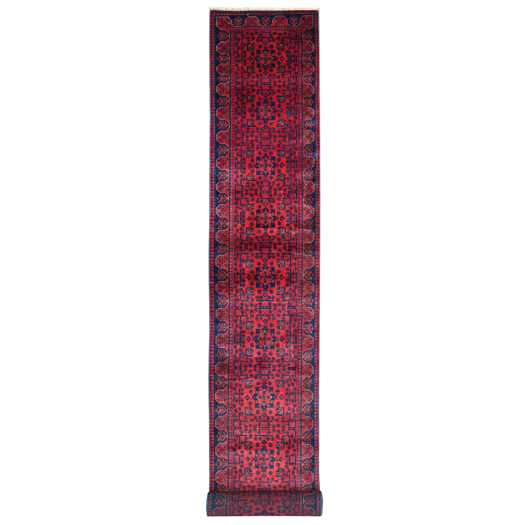 Tribal-Geometric-Hand-Knotted-Rug-100105