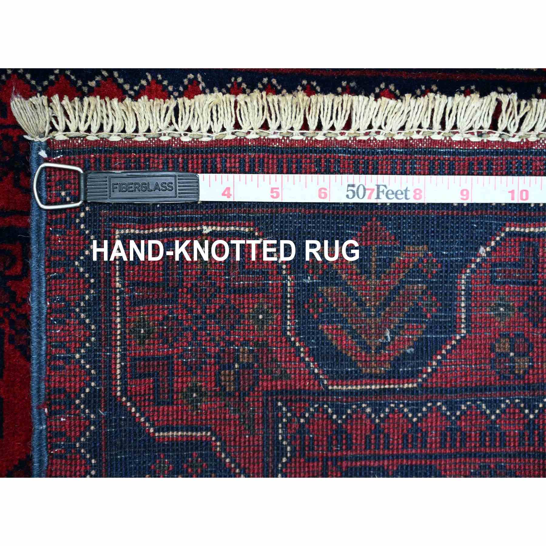 Tribal-Geometric-Hand-Knotted-Rug-100105