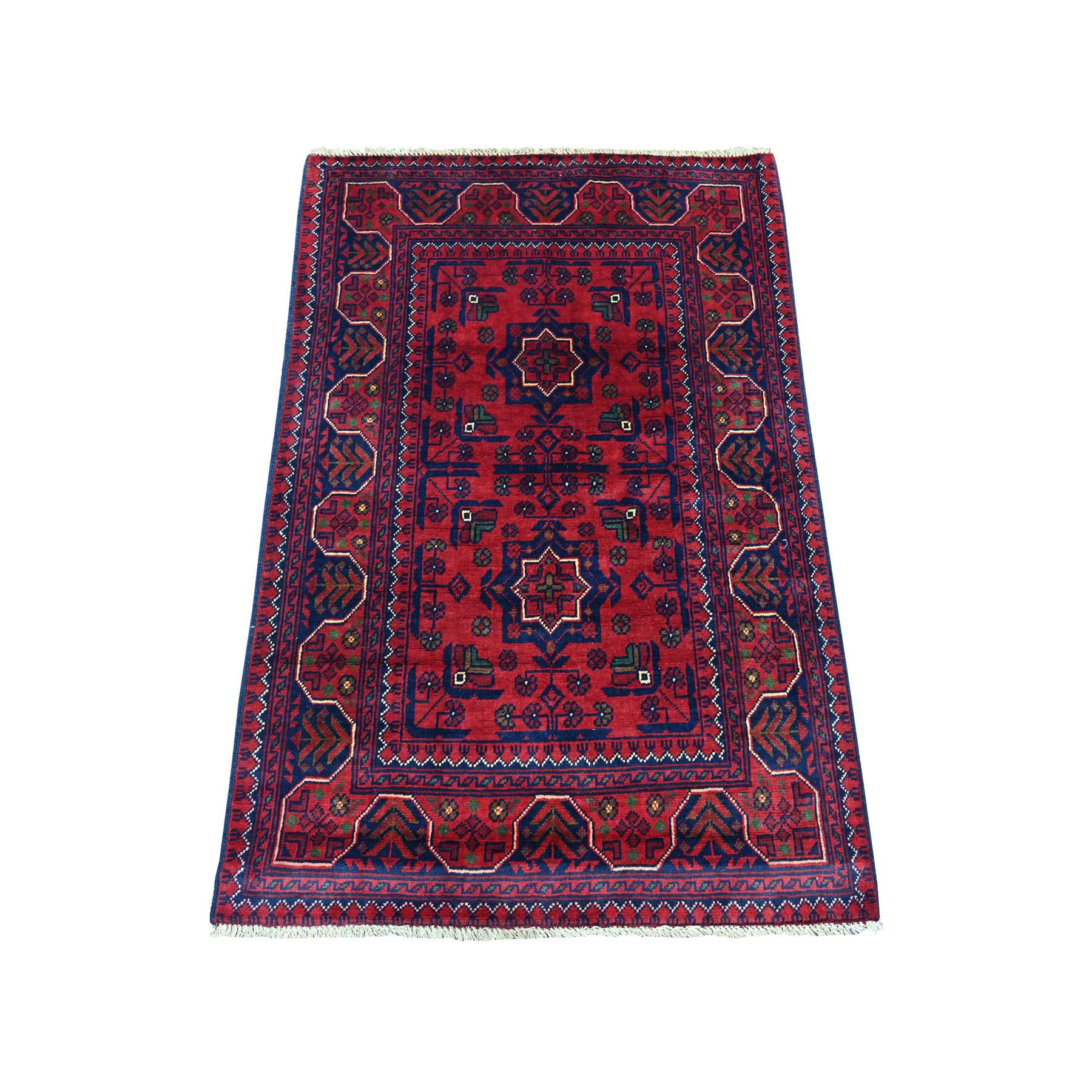 Tribal-Geometric-Hand-Knotted-Rug-100110