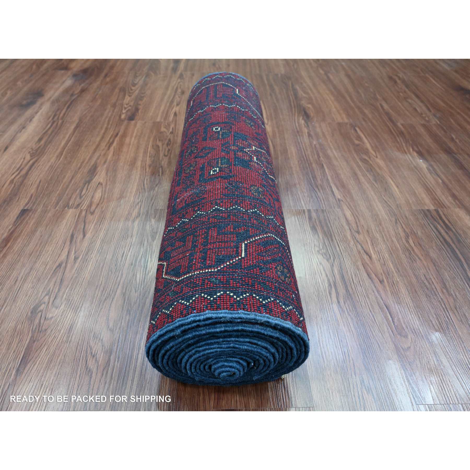 Tribal-Geometric-Hand-Knotted-Rug-100115