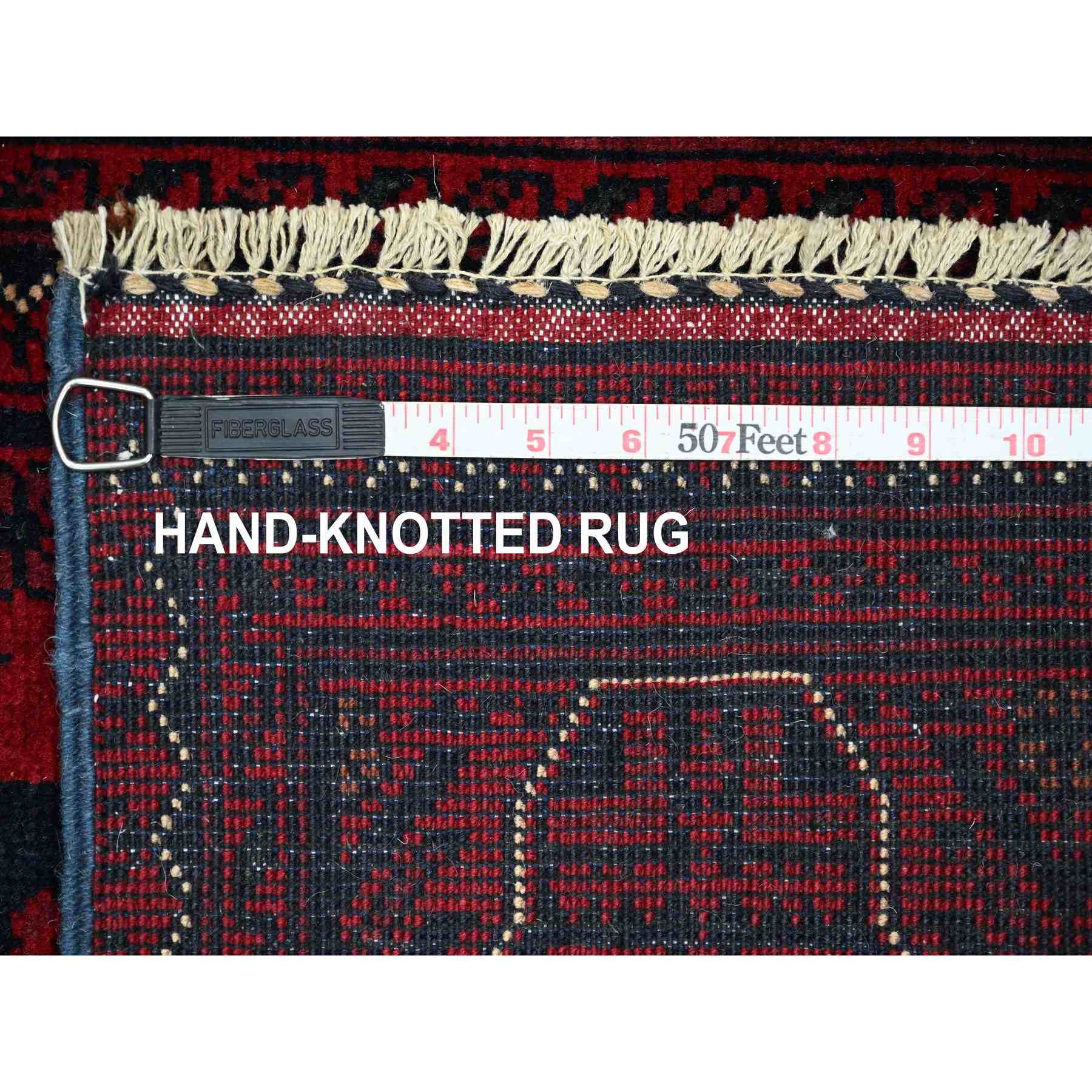 Tribal-Geometric-Hand-Knotted-Rug-100115