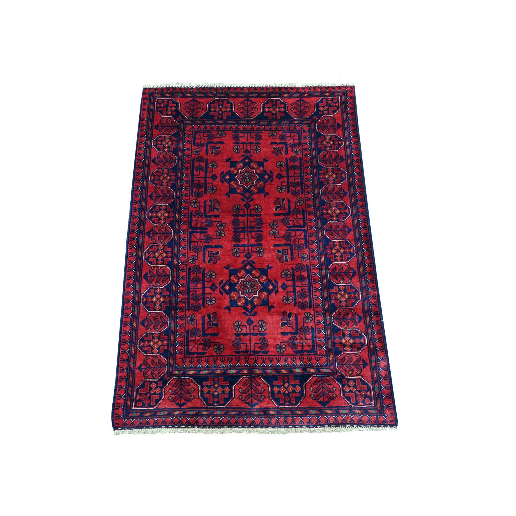 Tribal-Geometric-Hand-Knotted-Rug-100130