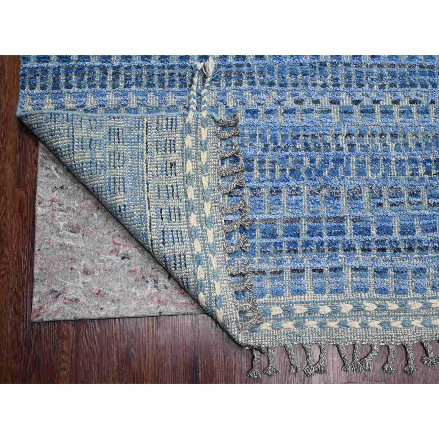 Tribal-Geometric-Hand-Knotted-Rug-100255