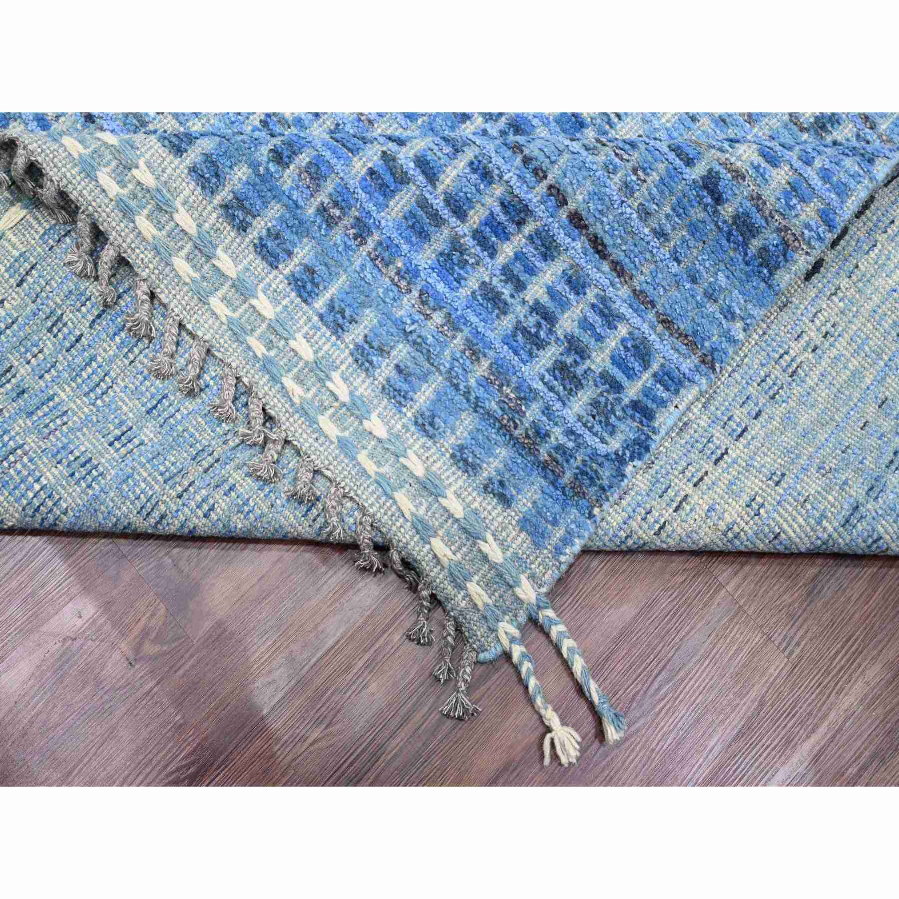 Tribal-Geometric-Hand-Knotted-Rug-100255