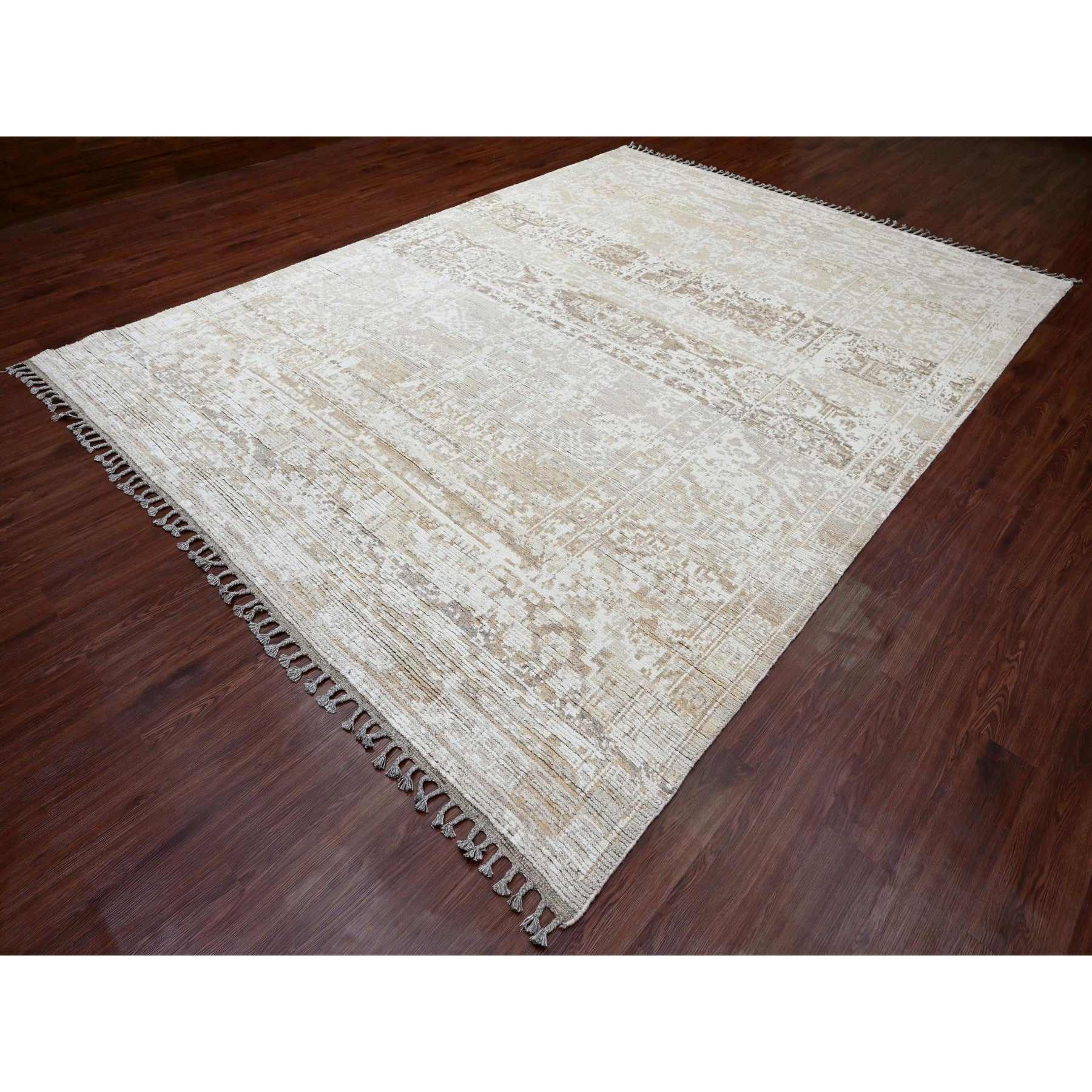 Tribal-Geometric-Hand-Knotted-Rug-100395