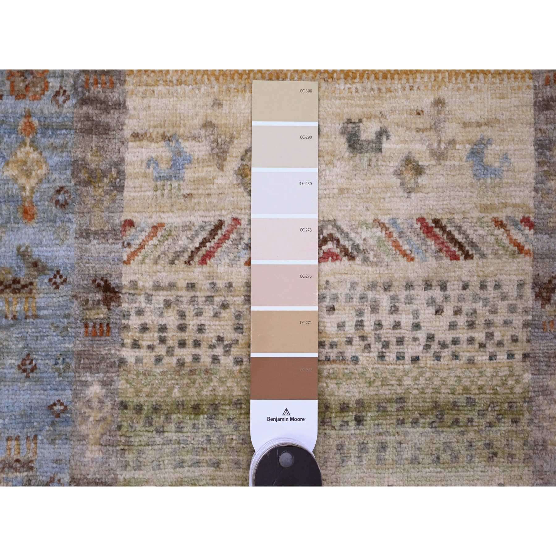 Tribal-Geometric-Hand-Knotted-Rug-100580