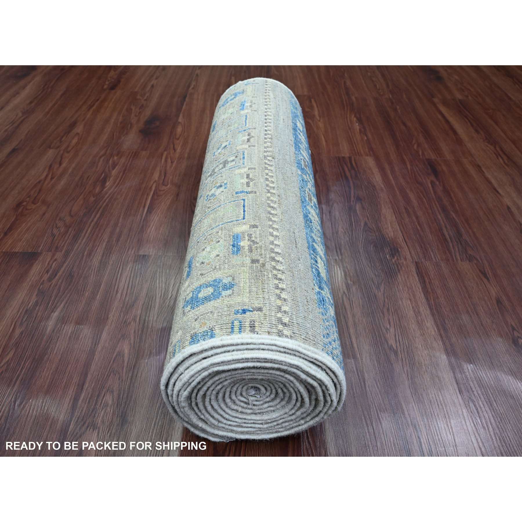 Tribal-Geometric-Hand-Knotted-Rug-100590