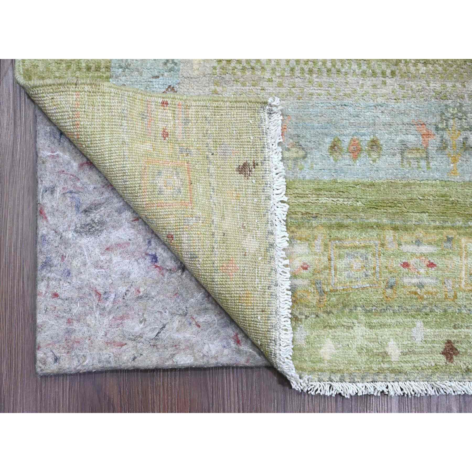 Tribal-Geometric-Hand-Knotted-Rug-100610