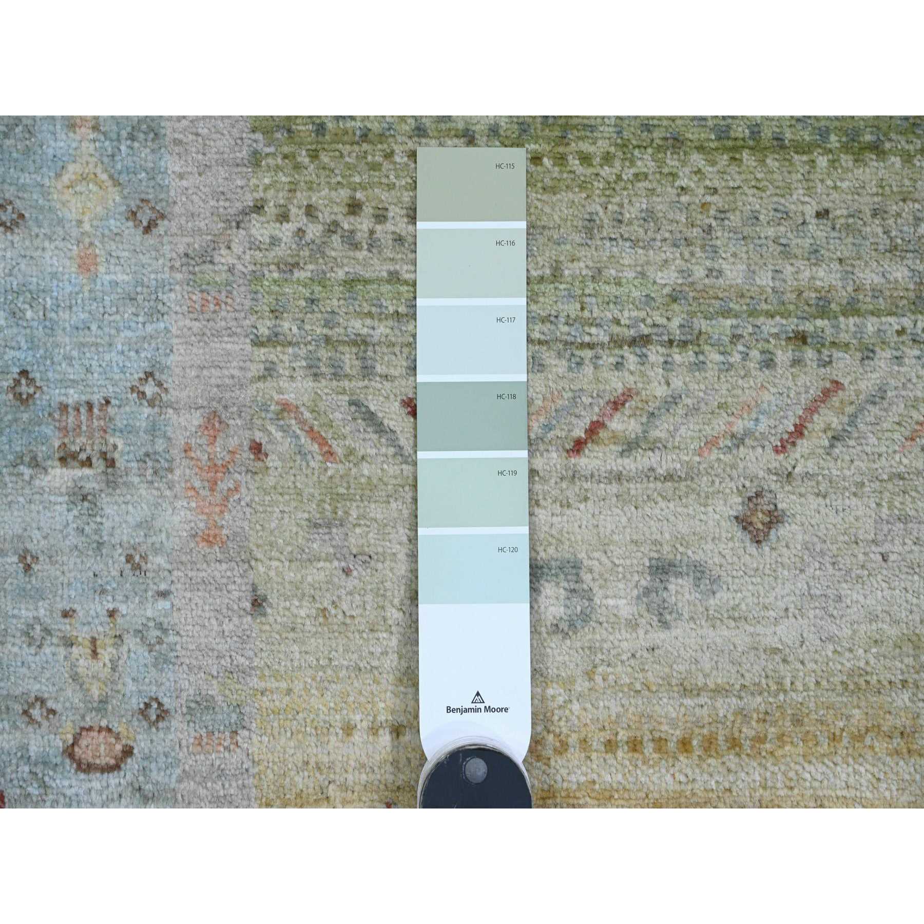 Tribal-Geometric-Hand-Knotted-Rug-100610