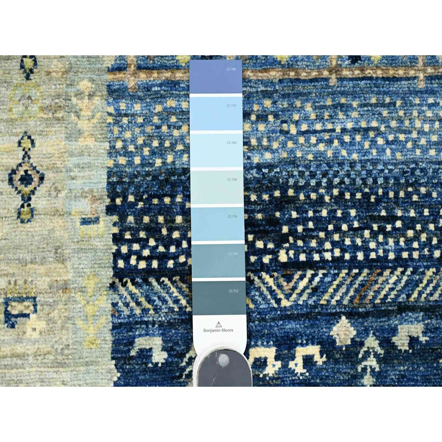 Tribal-Geometric-Hand-Knotted-Rug-100625