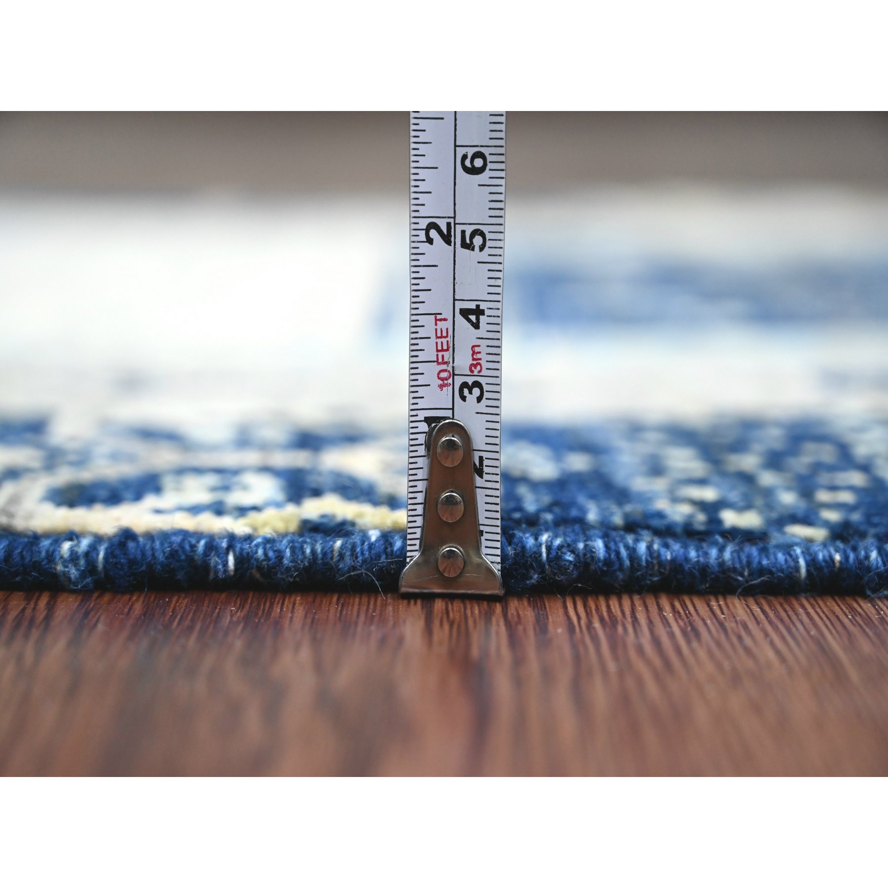 Tribal-Geometric-Hand-Knotted-Rug-100625