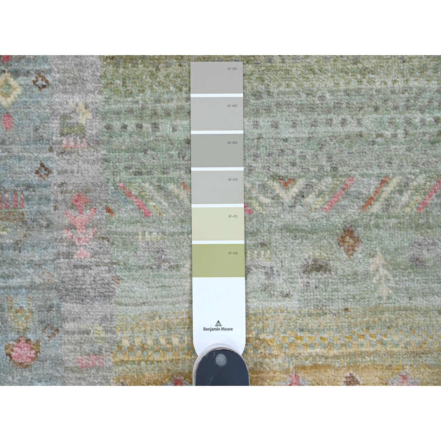 Tribal-Geometric-Hand-Knotted-Rug-100635