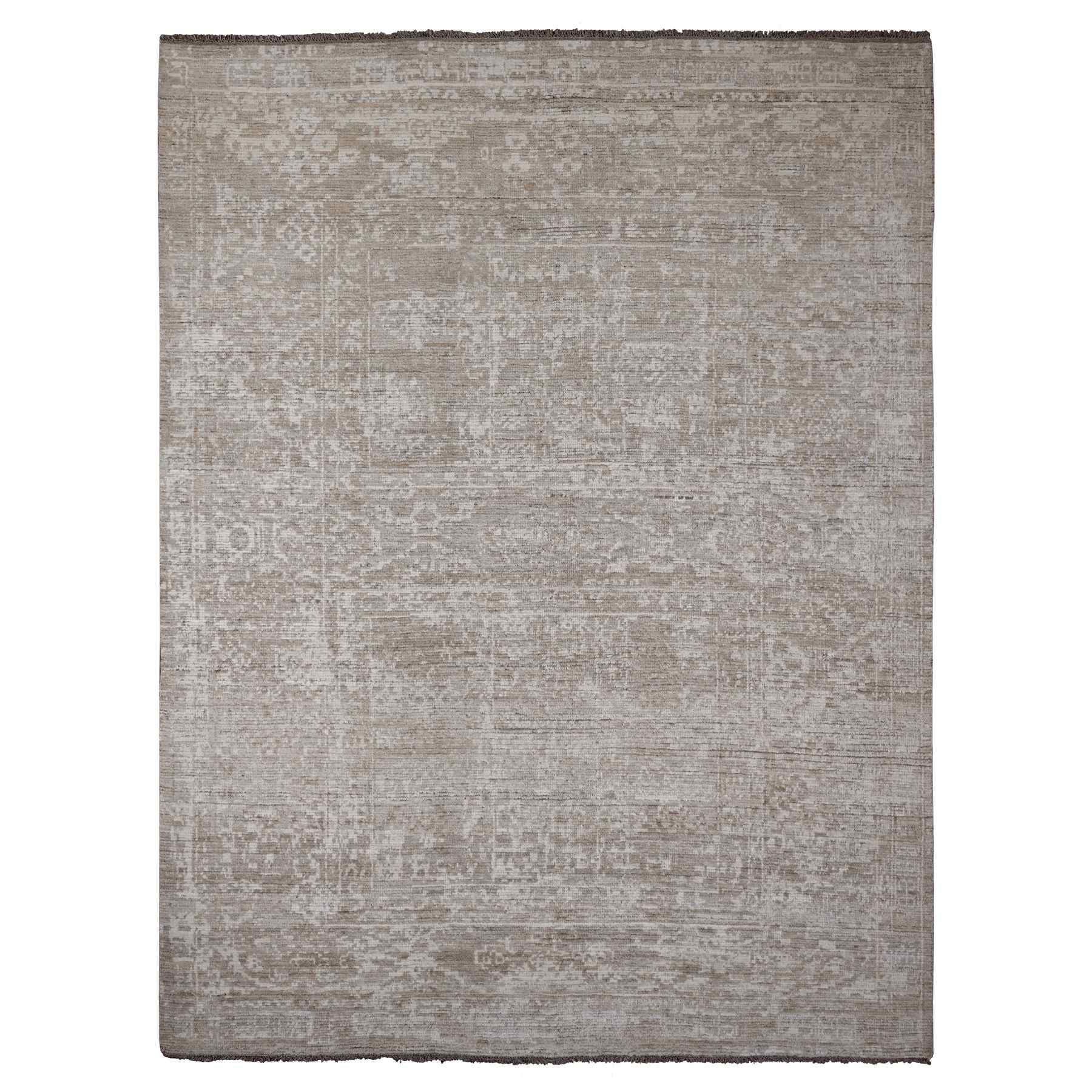 Tribal-Geometric-Hand-Knotted-Rug-100725