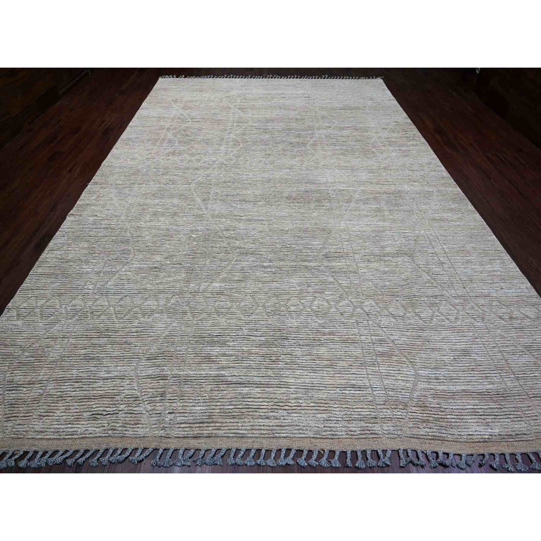 Tribal-Geometric-Hand-Knotted-Rug-100740