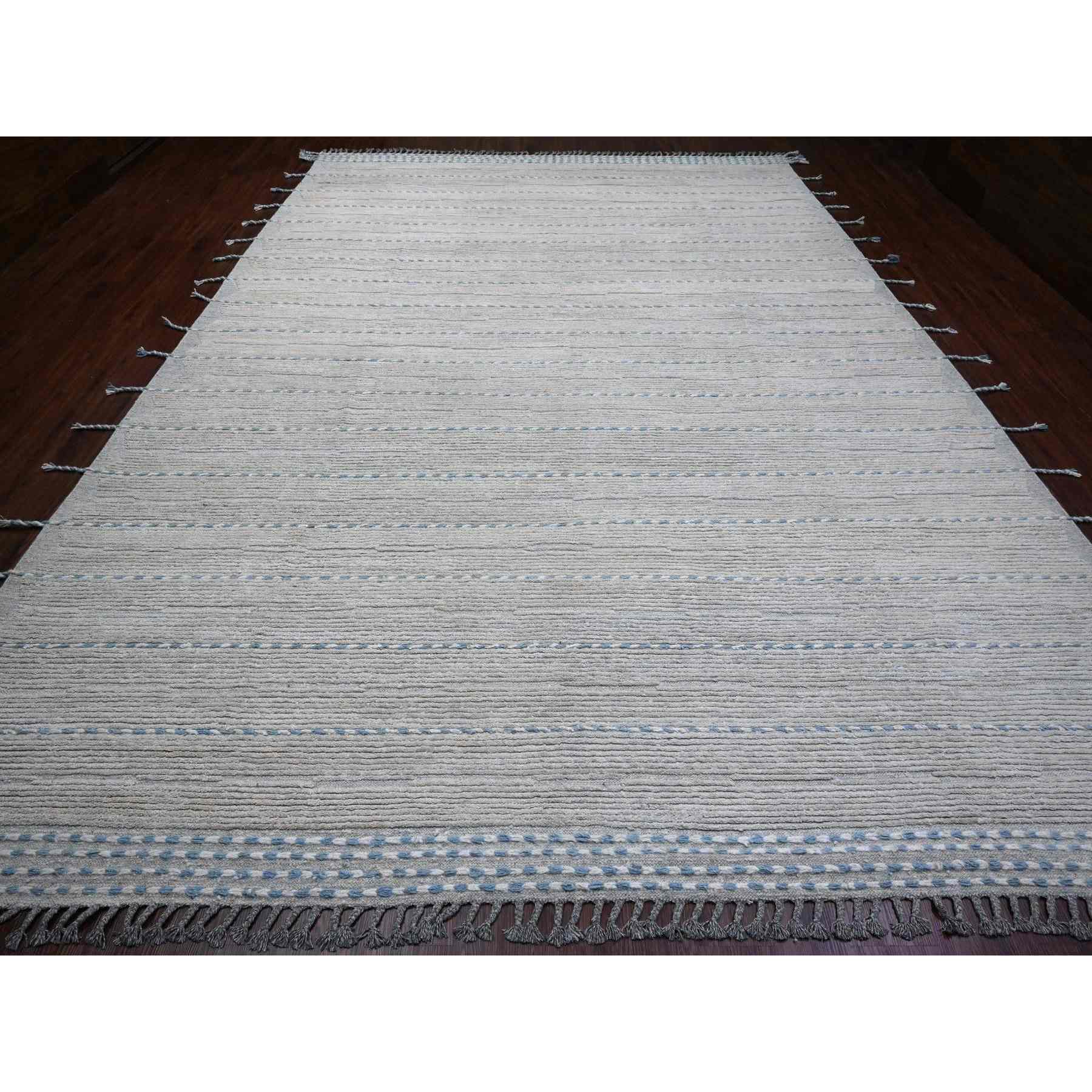 Tribal-Geometric-Hand-Knotted-Rug-100745