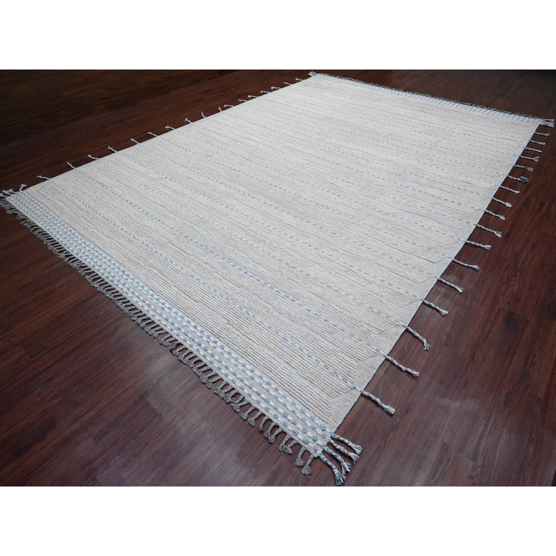 Tribal-Geometric-Hand-Knotted-Rug-100745