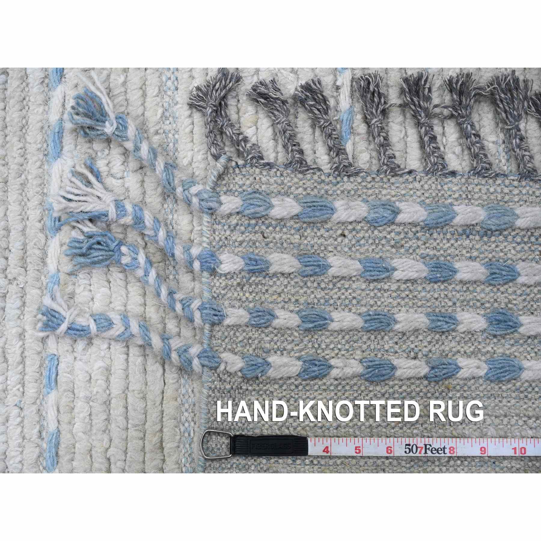 Tribal-Geometric-Hand-Knotted-Rug-100745