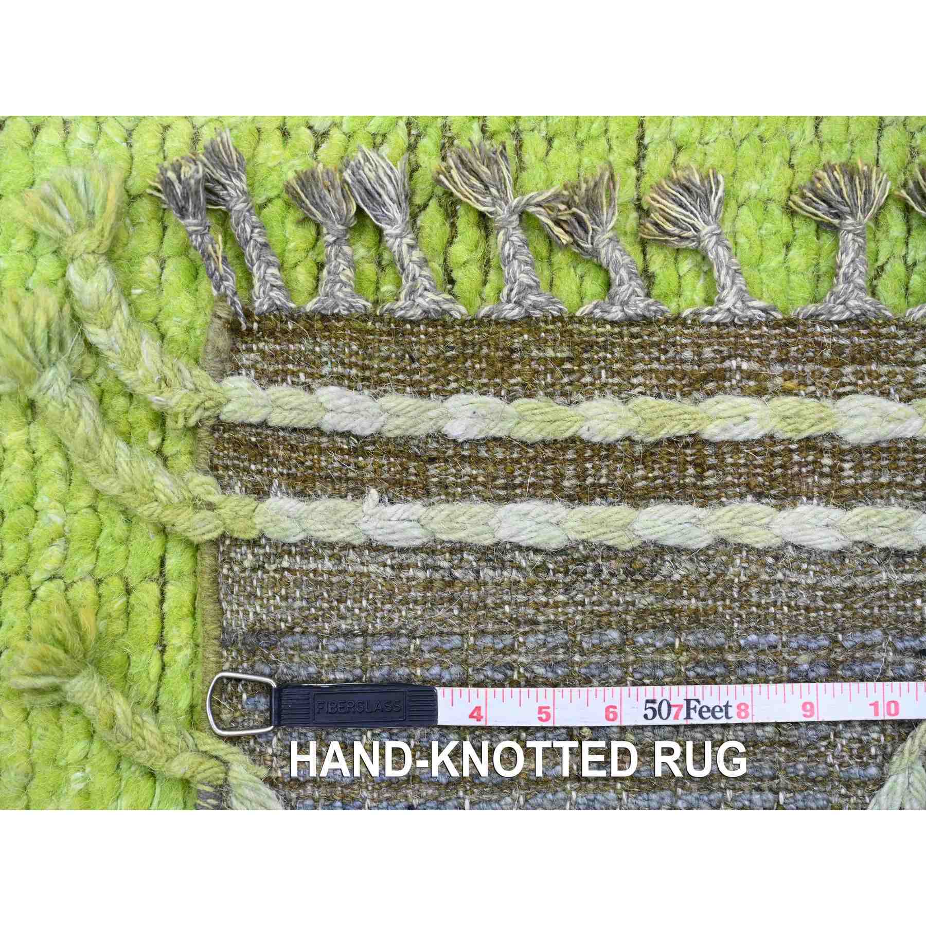Tribal-Geometric-Hand-Knotted-Rug-100750