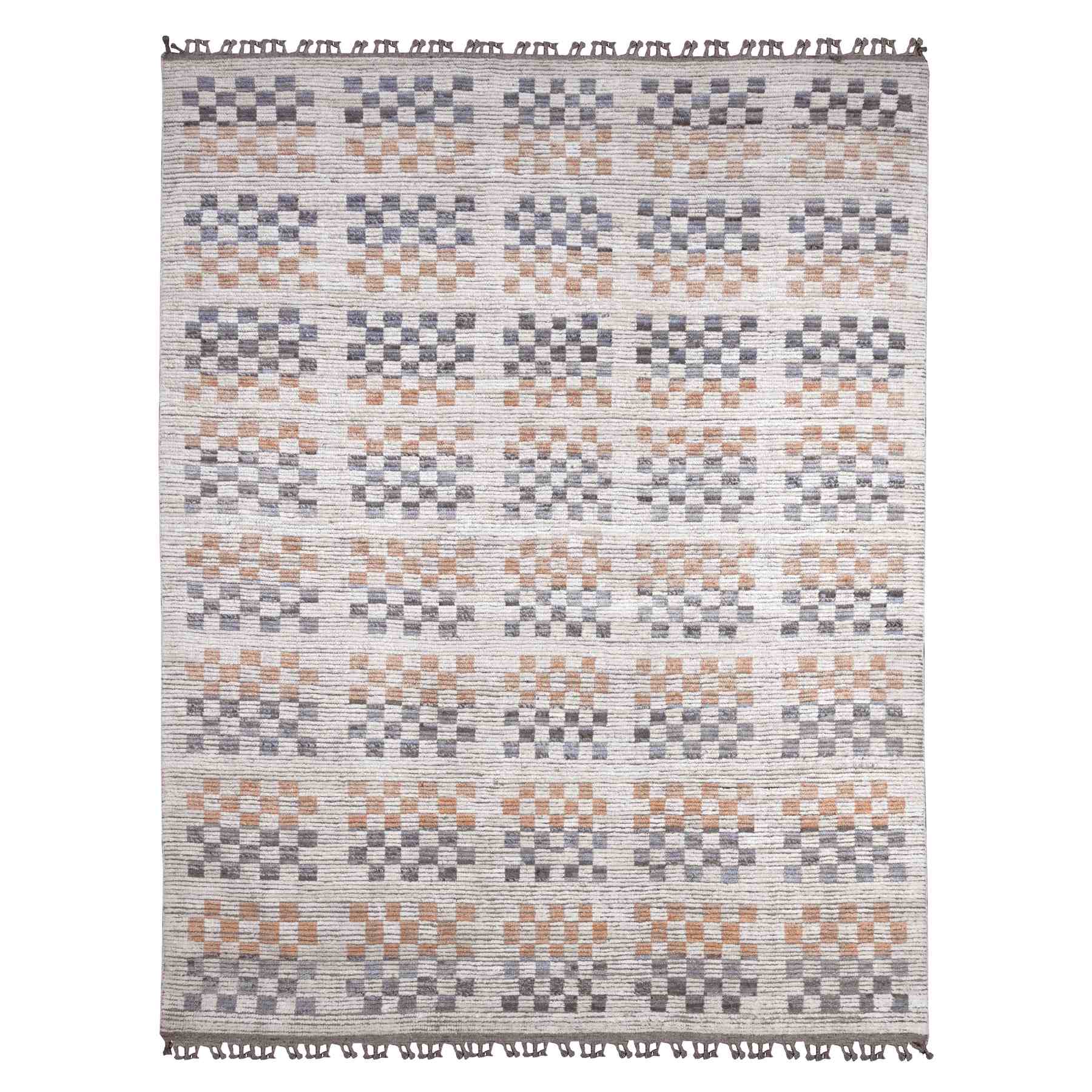 Tribal-Geometric-Hand-Knotted-Rug-100755