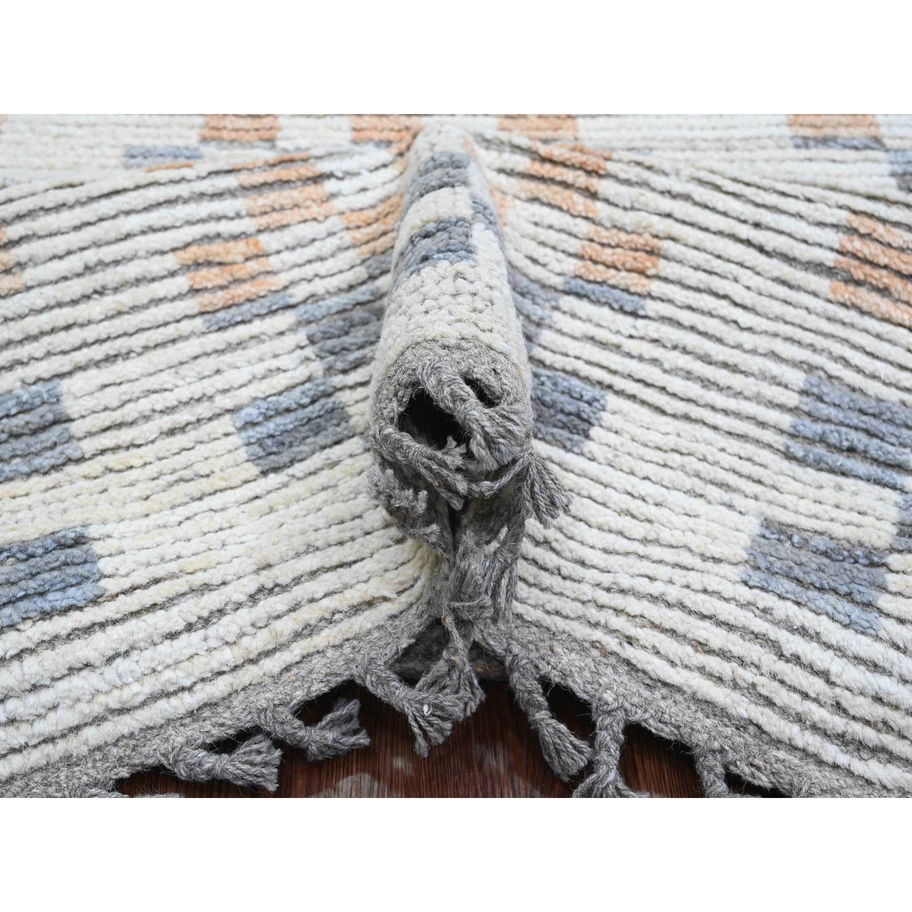 Tribal-Geometric-Hand-Knotted-Rug-100755