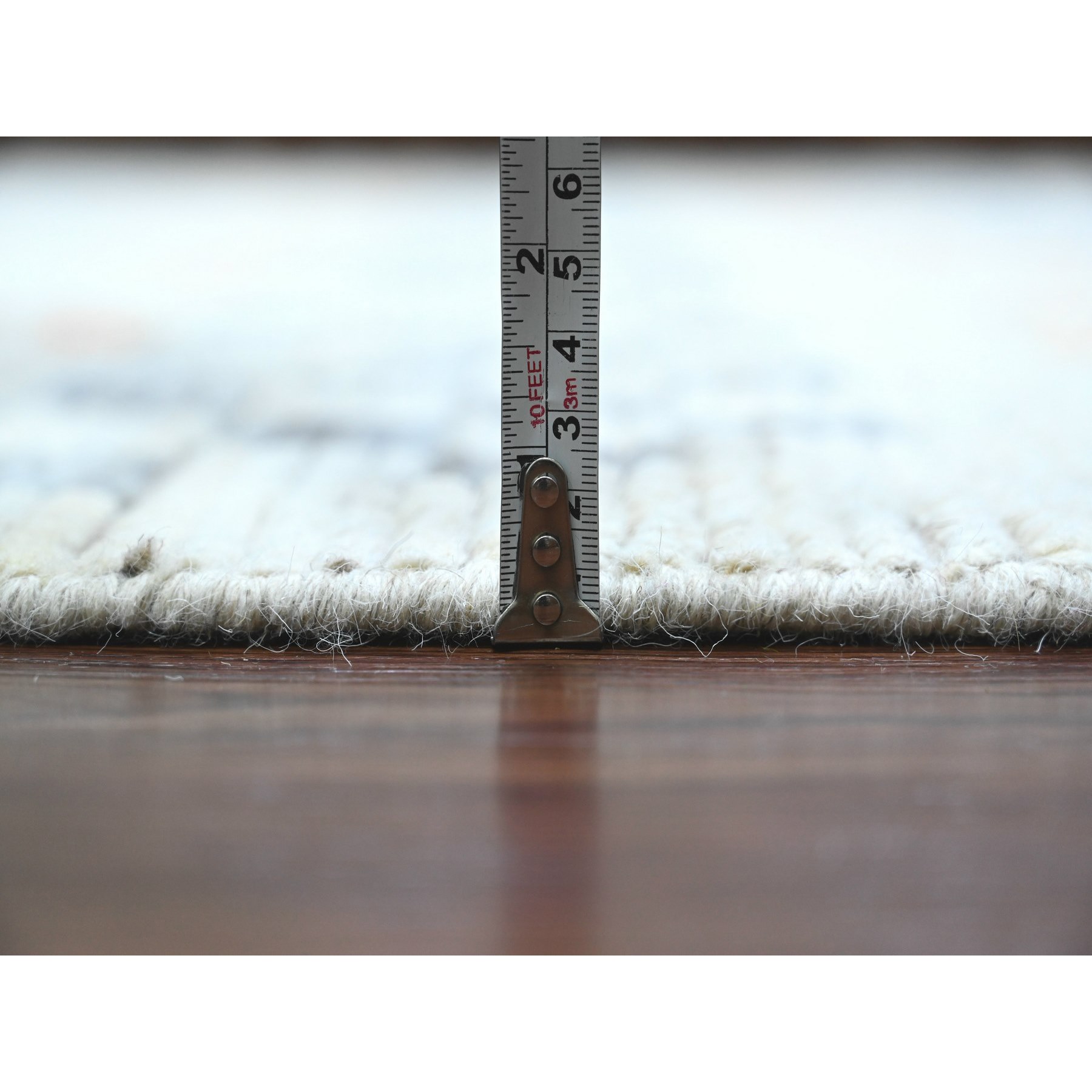 Tribal-Geometric-Hand-Knotted-Rug-100755