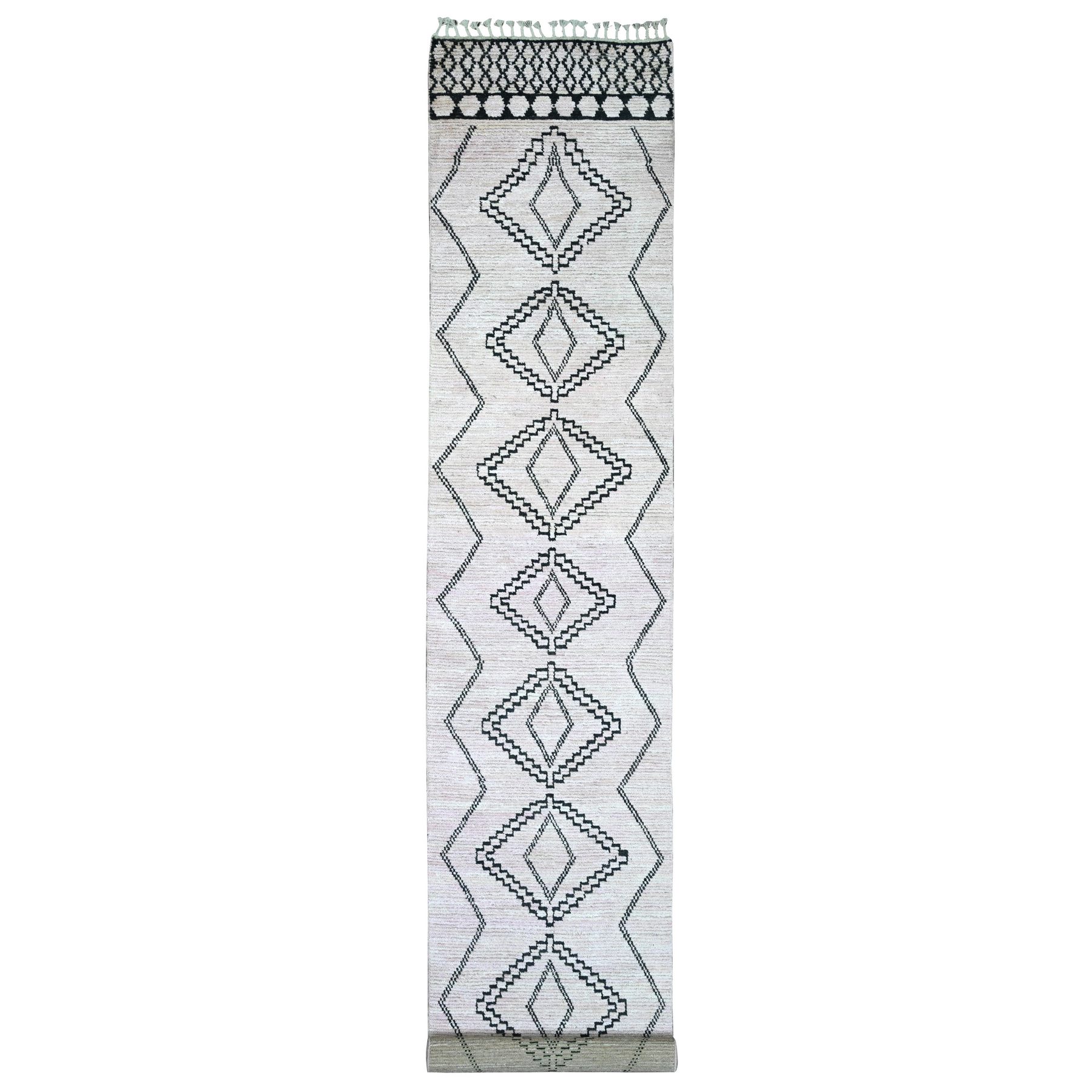 Tribal-Geometric-Hand-Knotted-Rug-101385