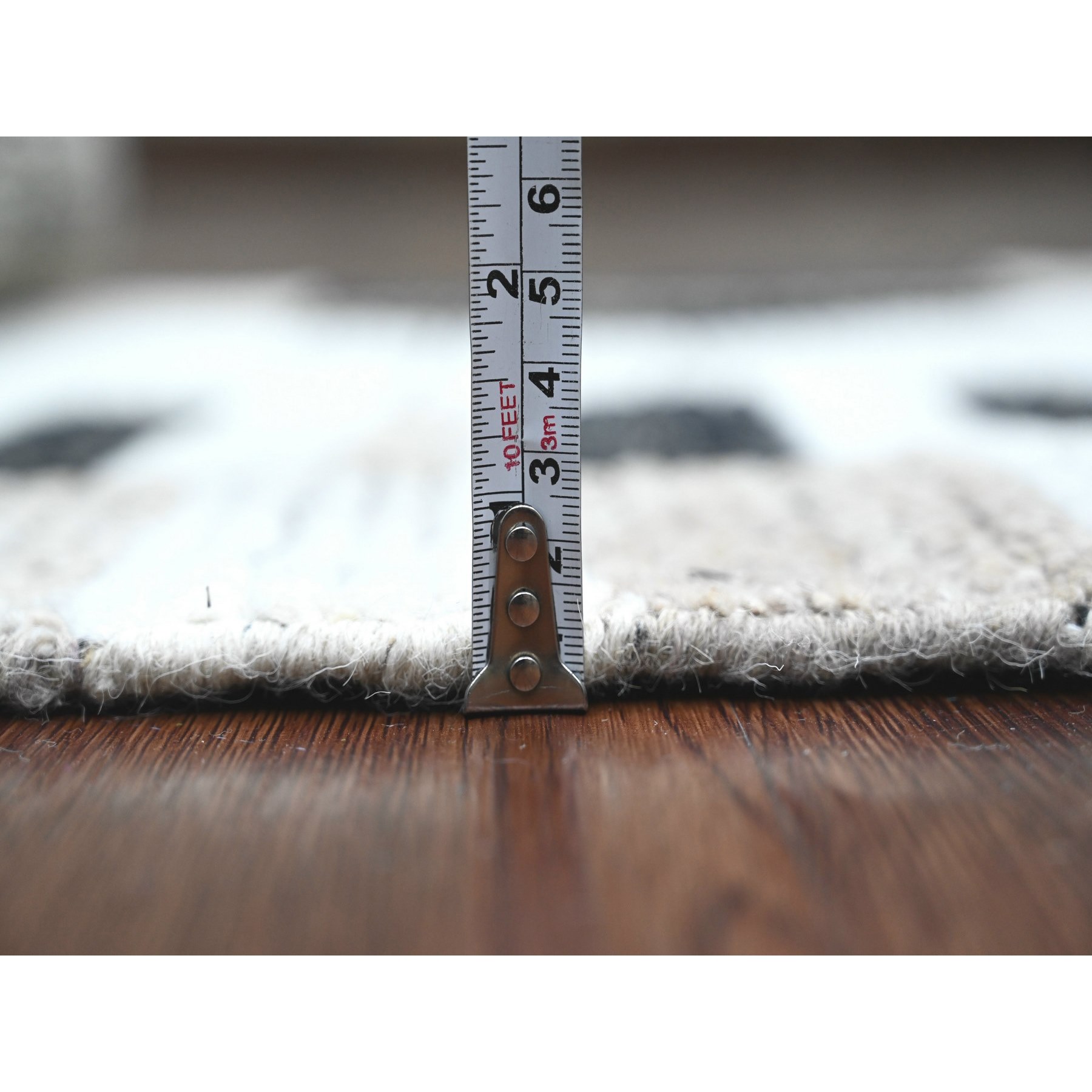 Tribal-Geometric-Hand-Knotted-Rug-101425