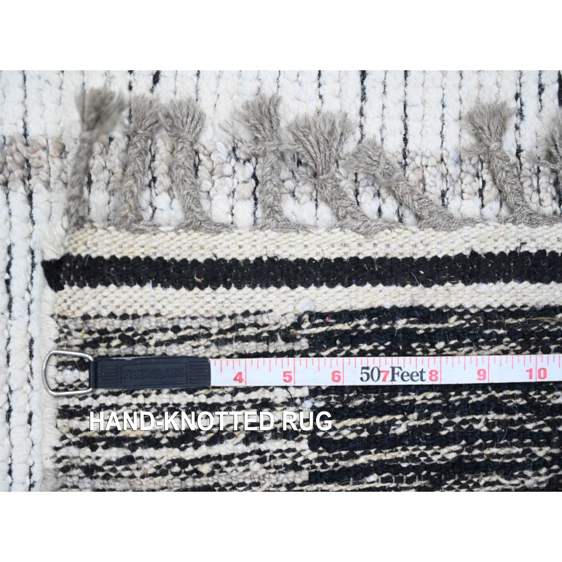 Tribal-Geometric-Hand-Knotted-Rug-101425