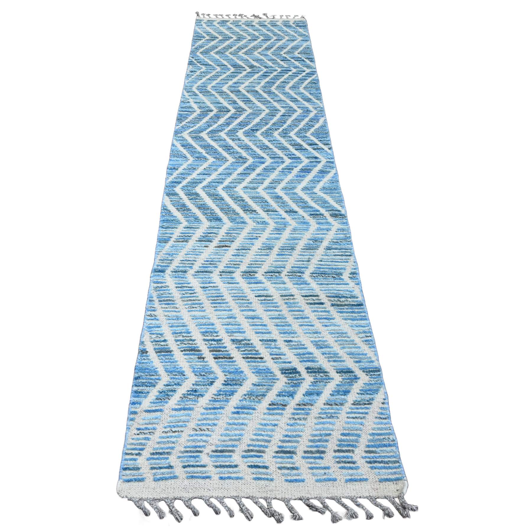 Tribal-Geometric-Hand-Knotted-Rug-101435