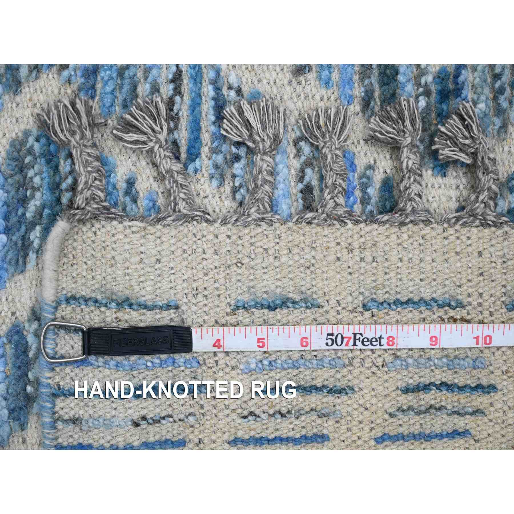 Tribal-Geometric-Hand-Knotted-Rug-101435