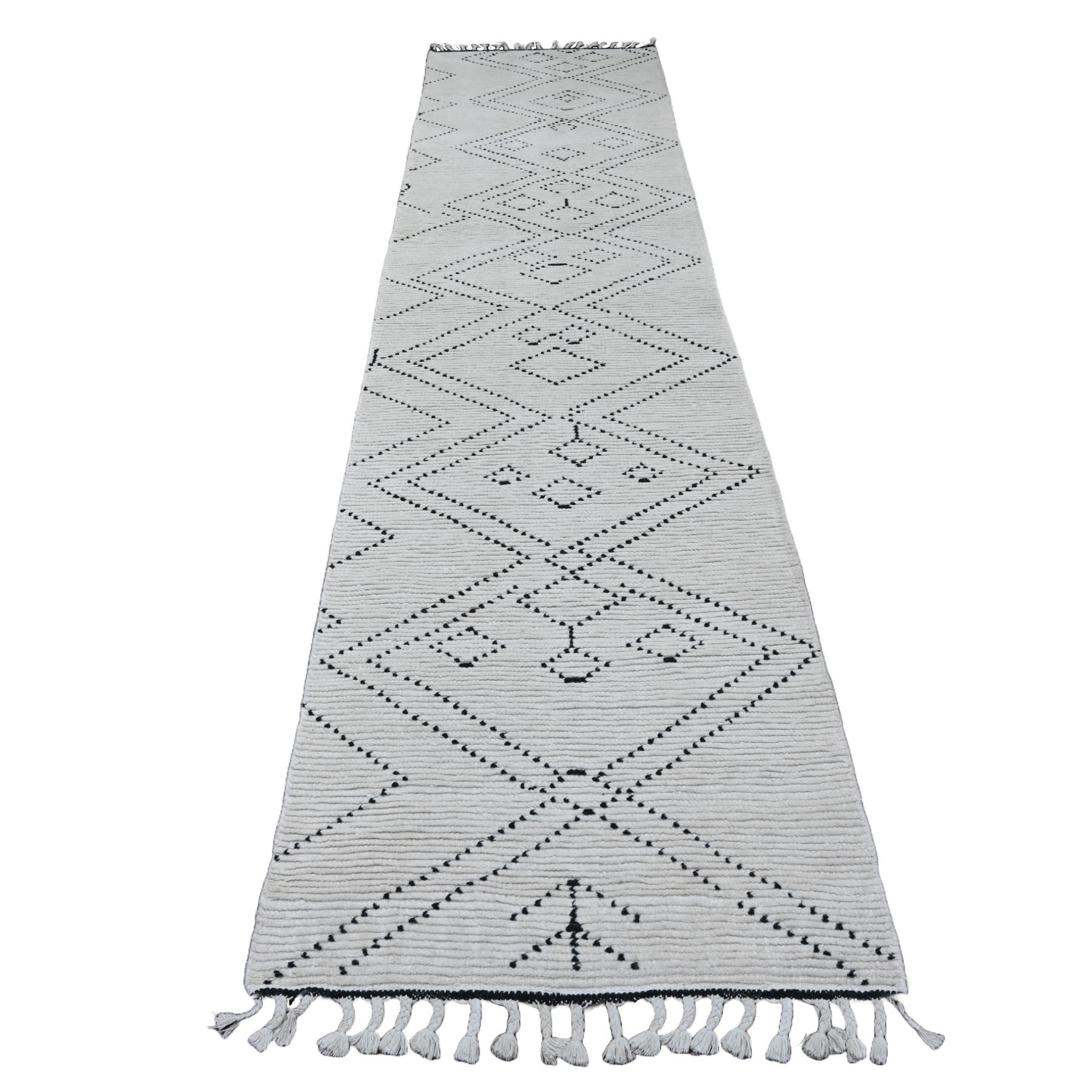 Tribal-Geometric-Hand-Knotted-Rug-101445