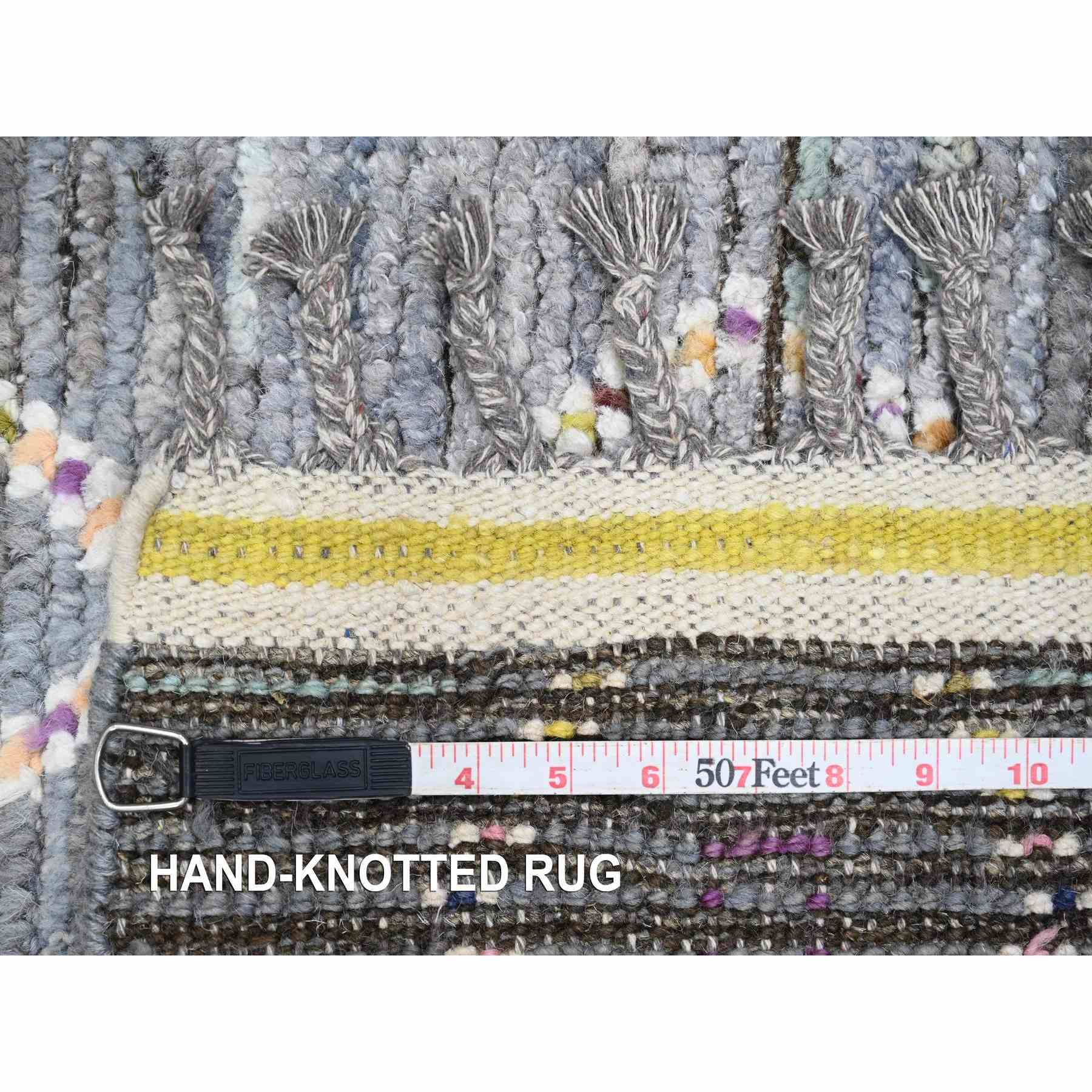 Tribal-Geometric-Hand-Knotted-Rug-101450