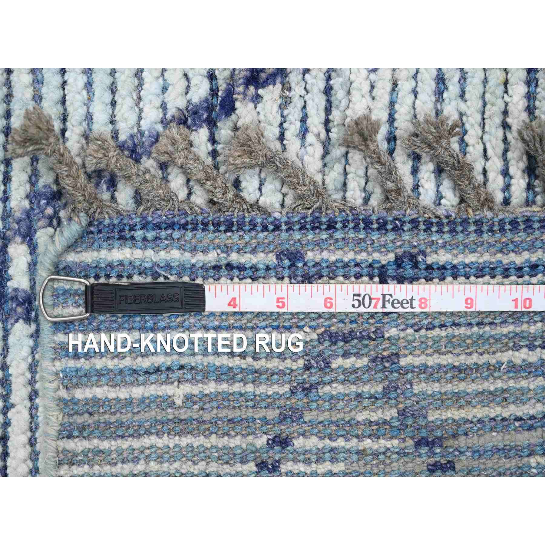 Tribal-Geometric-Hand-Knotted-Rug-101455