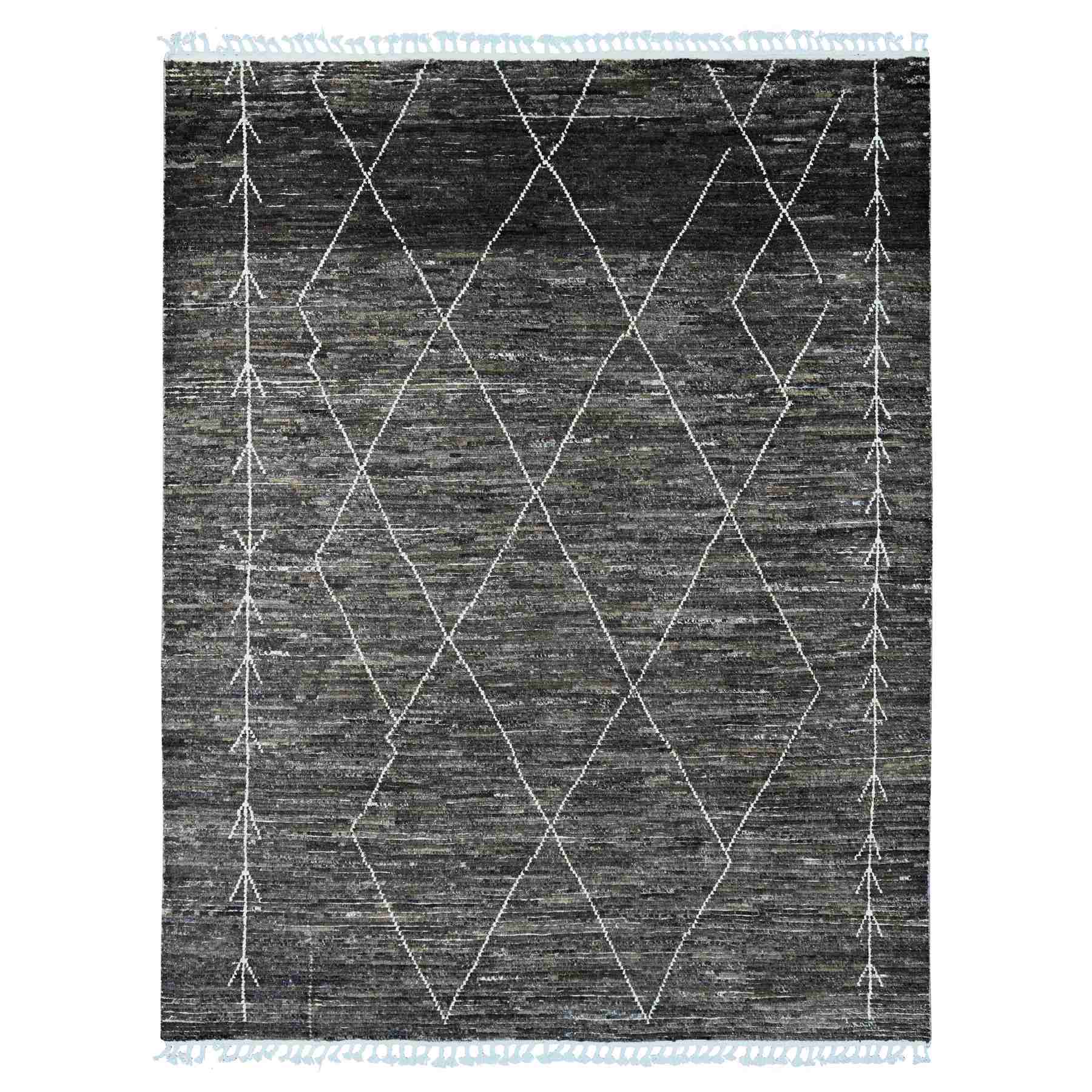 Tribal-Geometric-Hand-Knotted-Rug-101925