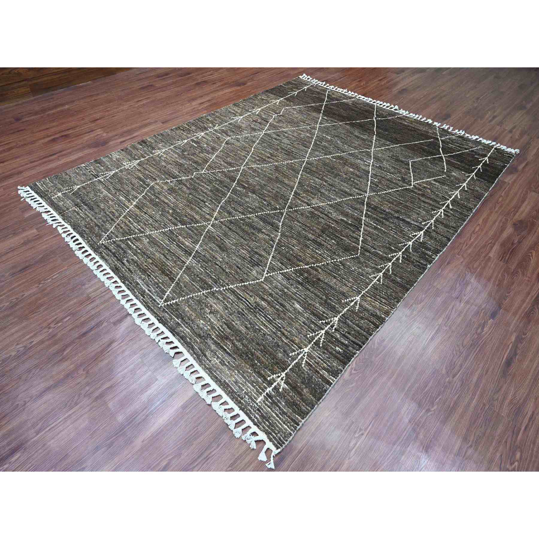 Tribal-Geometric-Hand-Knotted-Rug-101925