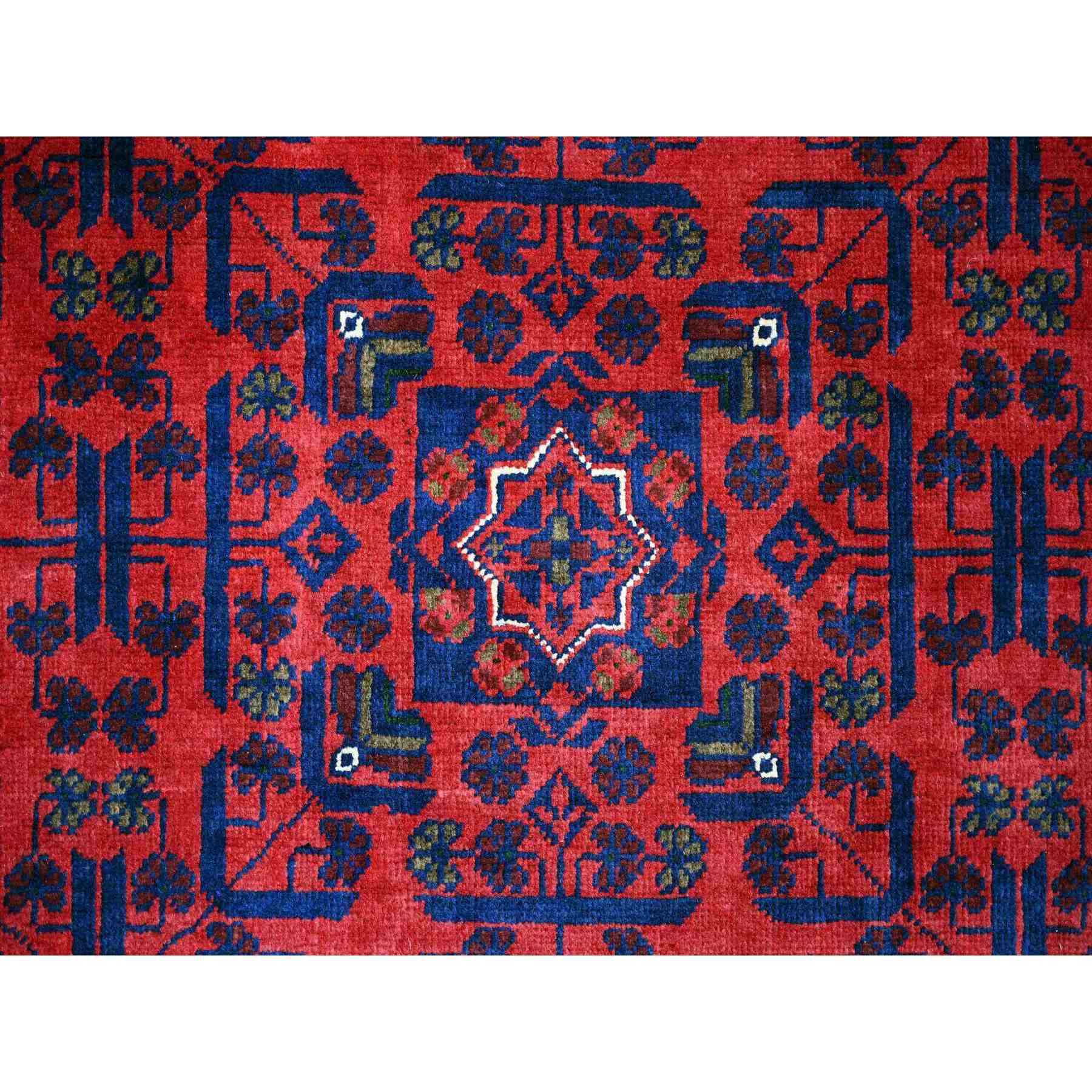 Tribal-Geometric-Hand-Knotted-Rug-101950