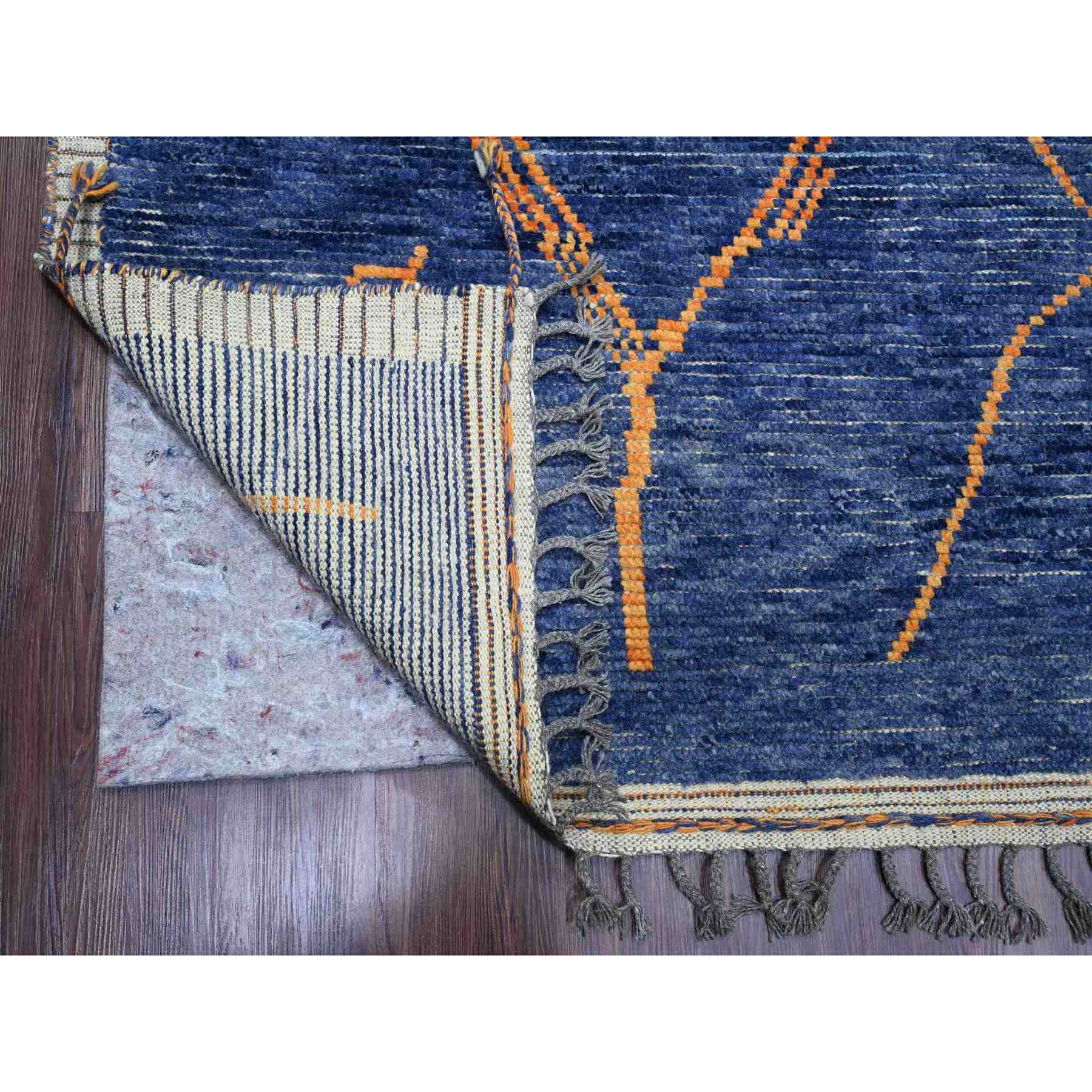 Tribal-Geometric-Hand-Knotted-Rug-102090