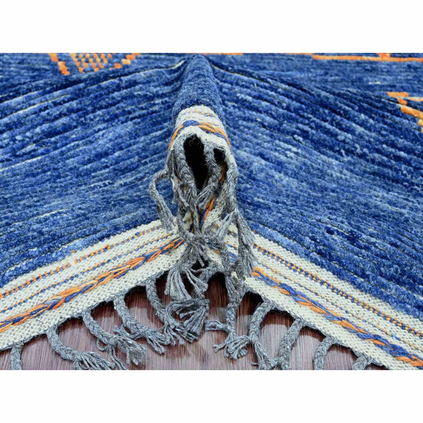 Tribal-Geometric-Hand-Knotted-Rug-102090
