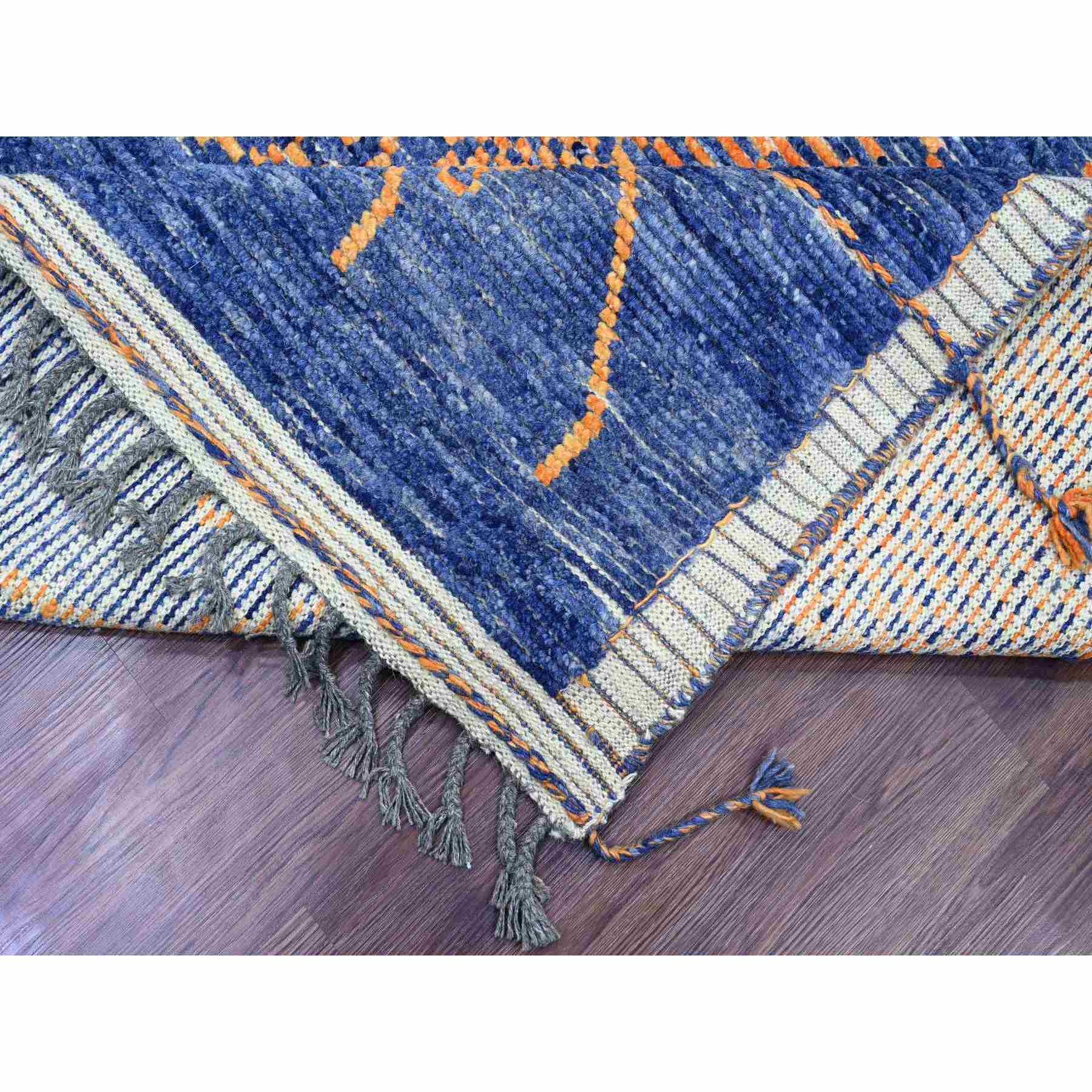 Tribal-Geometric-Hand-Knotted-Rug-102090